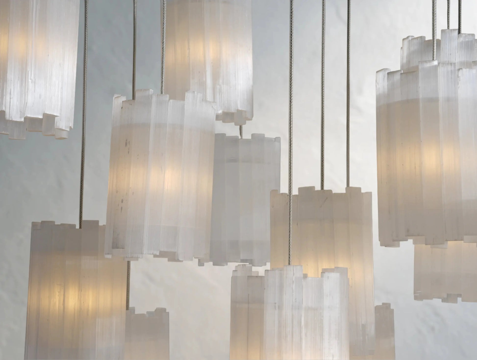 Jaina Selenite Rectangular Chandelier ARDENEL