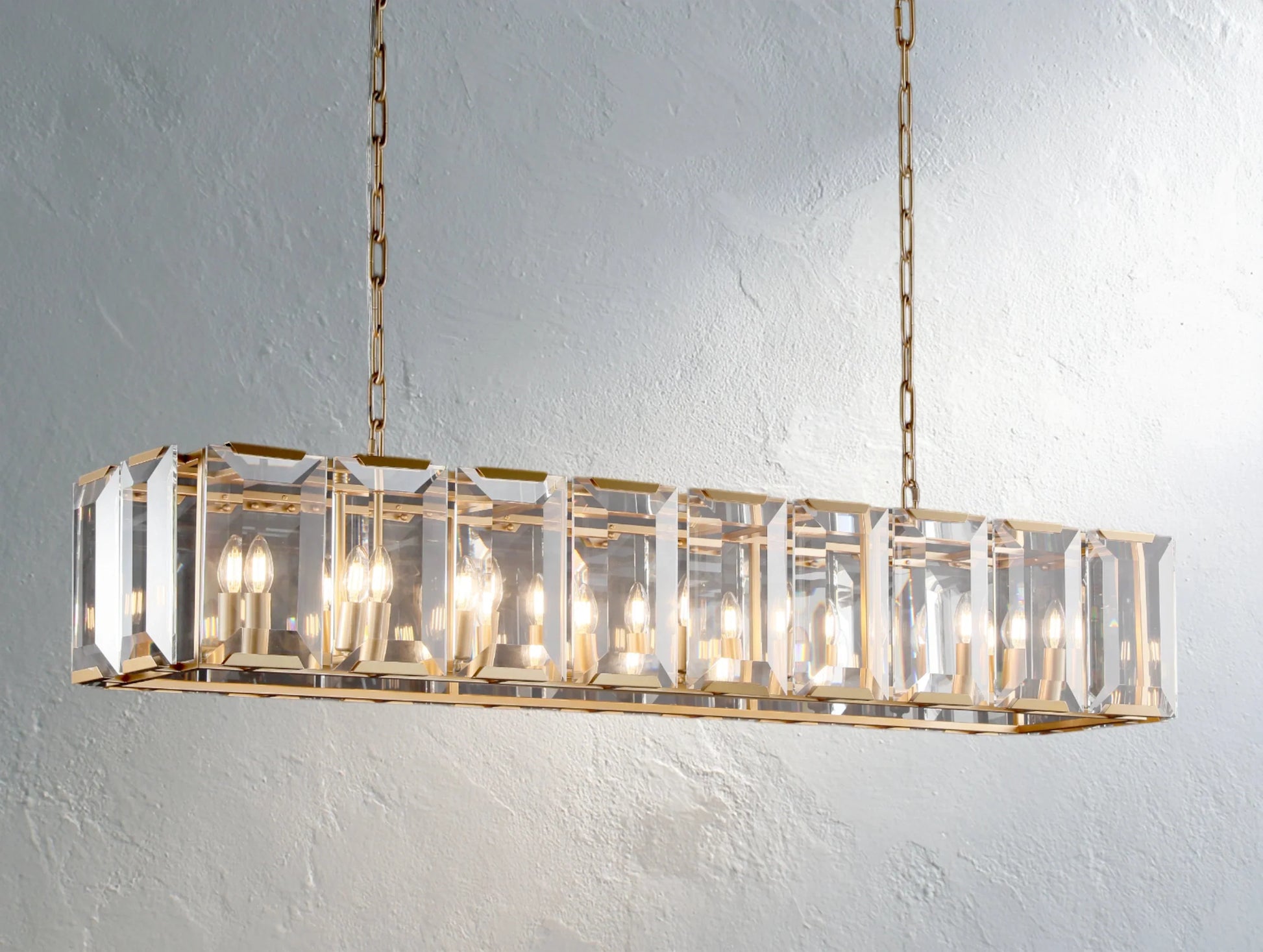 Valonne Crystal Rectangular Chandelier ARDENEL
