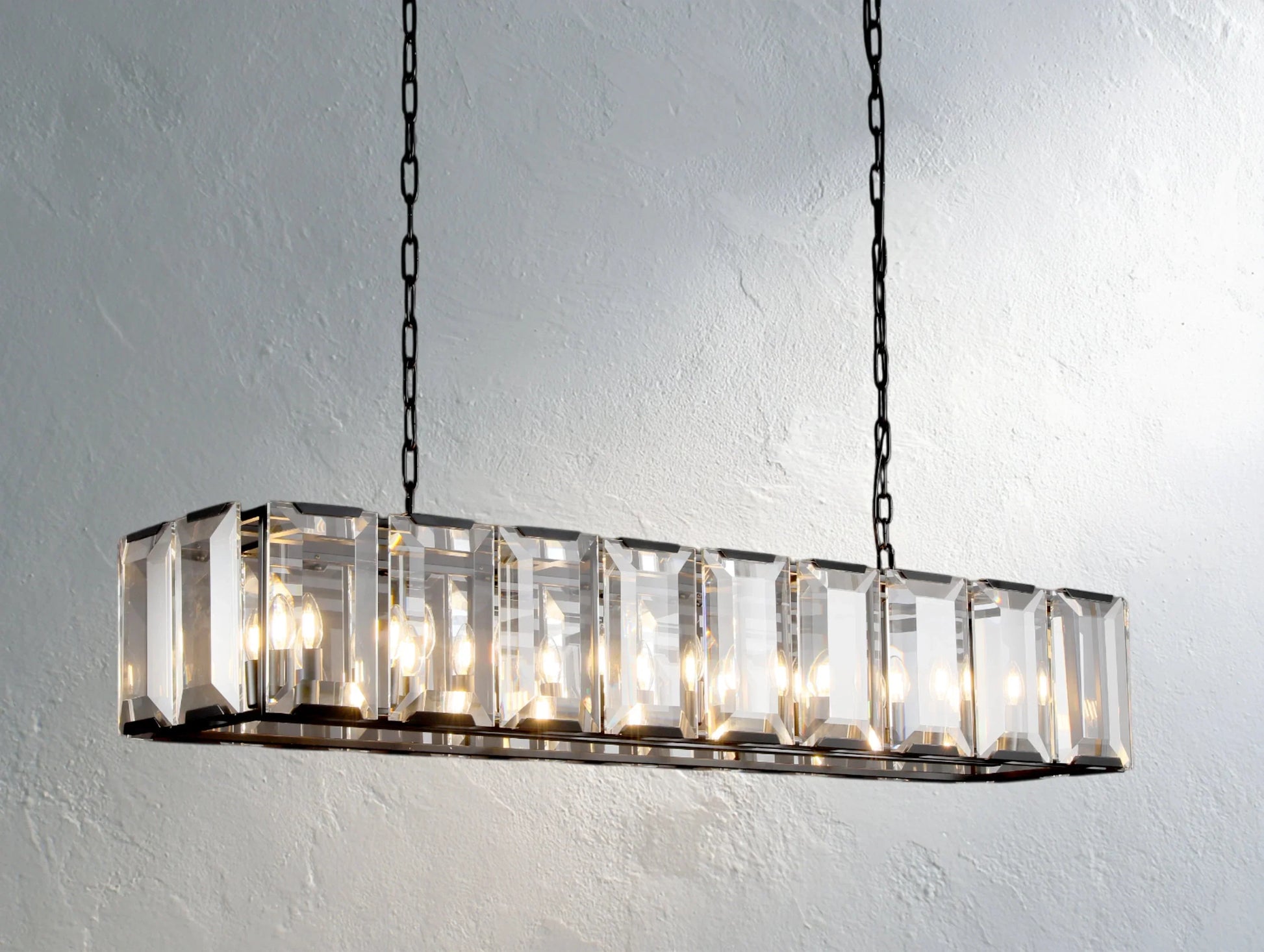 Valonne Crystal Rectangular Chandelier ARDENEL