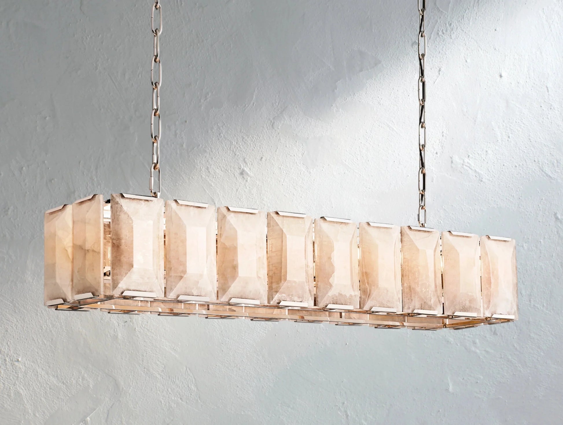 Valonne Calcite Rectangular Chandelier ARDENEL