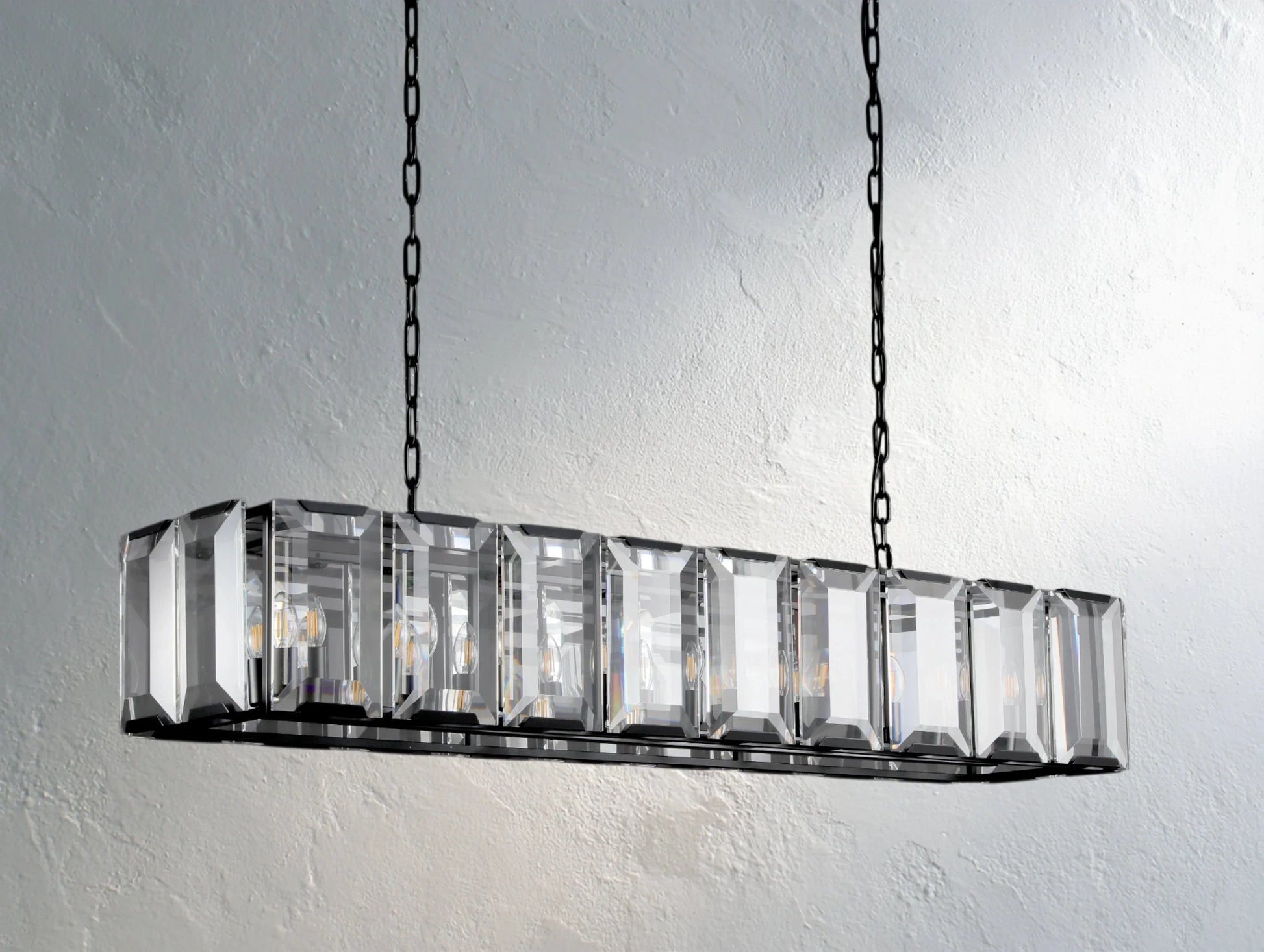 Valonne Crystal Rectangular Chandelier ARDENEL