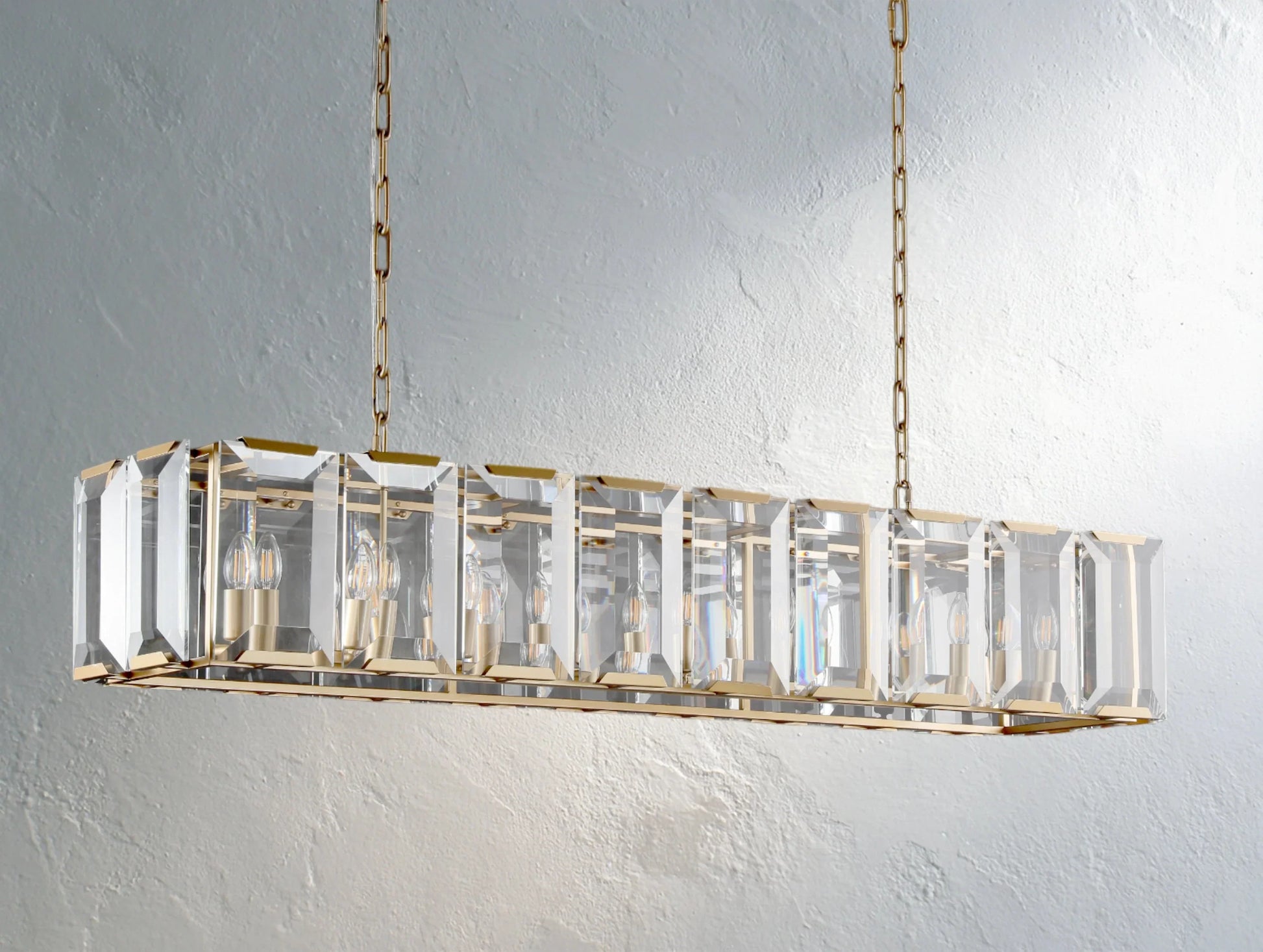 Valonne Crystal Rectangular Chandelier ARDENEL