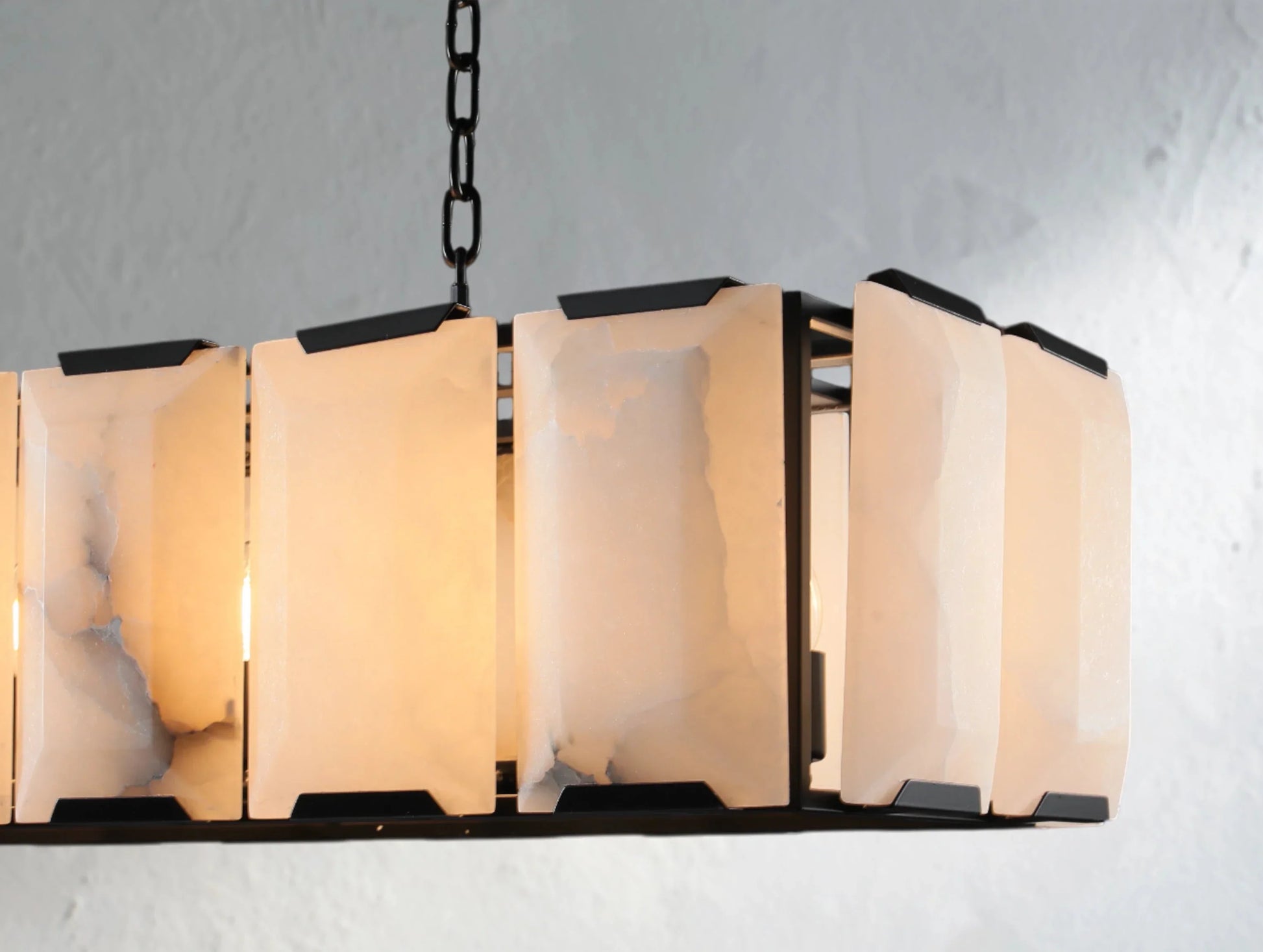 Valonne Calcite Rectangular Chandelier ARDENEL