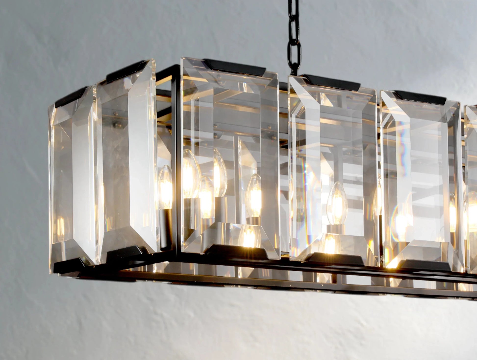 Valonne Crystal Rectangular Chandelier ARDENEL