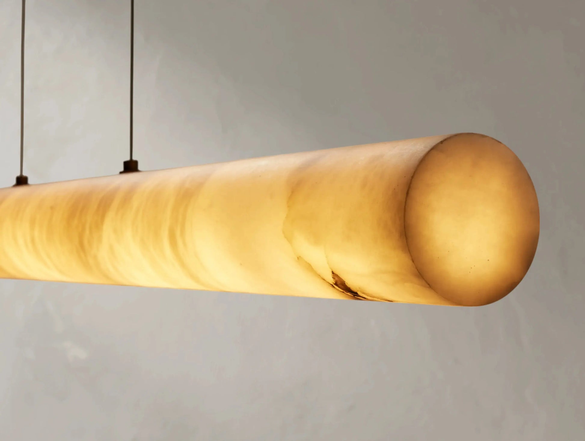 Hamary Chiseled Linear Alabaster Chandelier ARDENEL