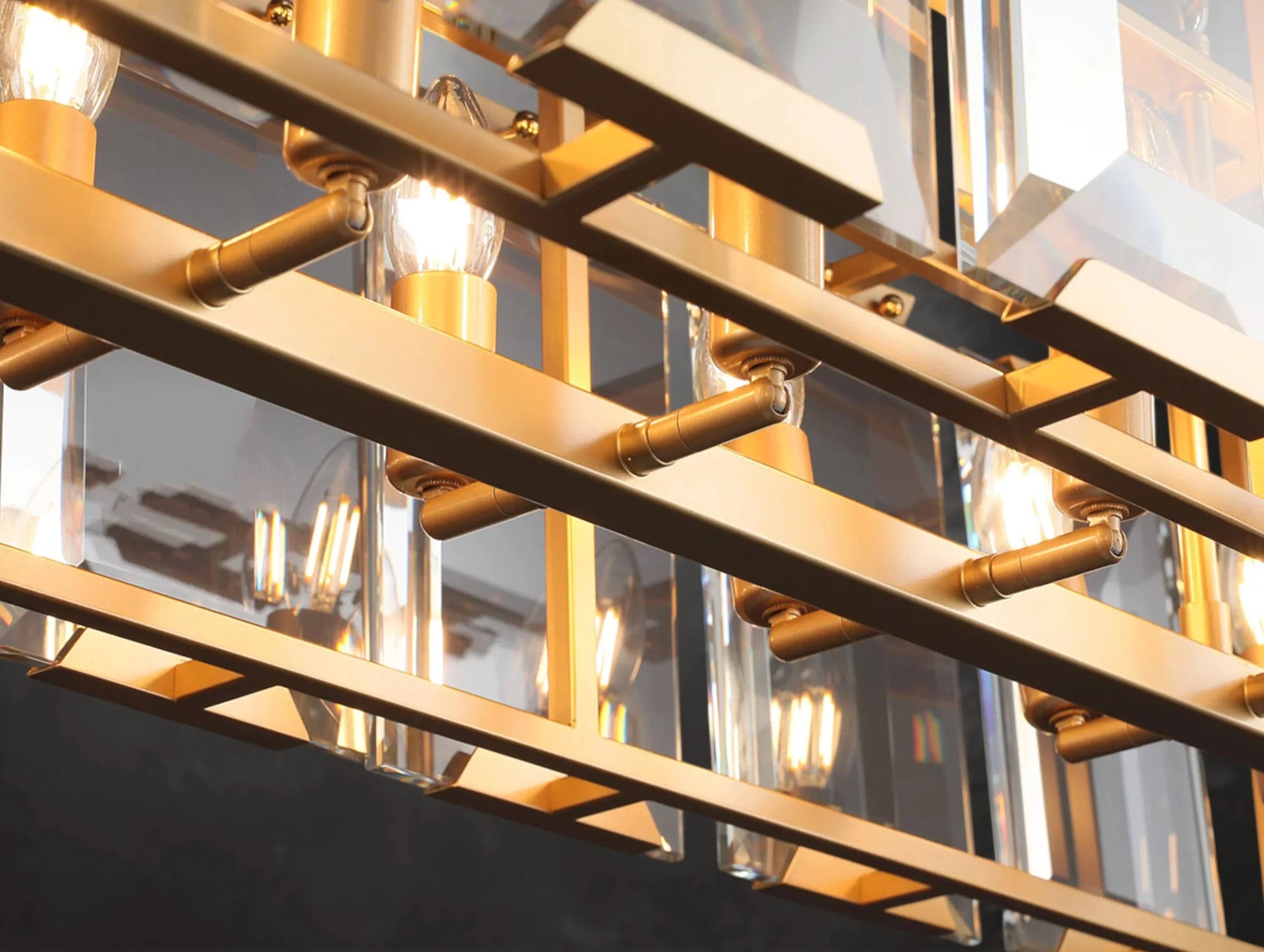 Valonne Crystal Rectangular Chandelier ARDENEL