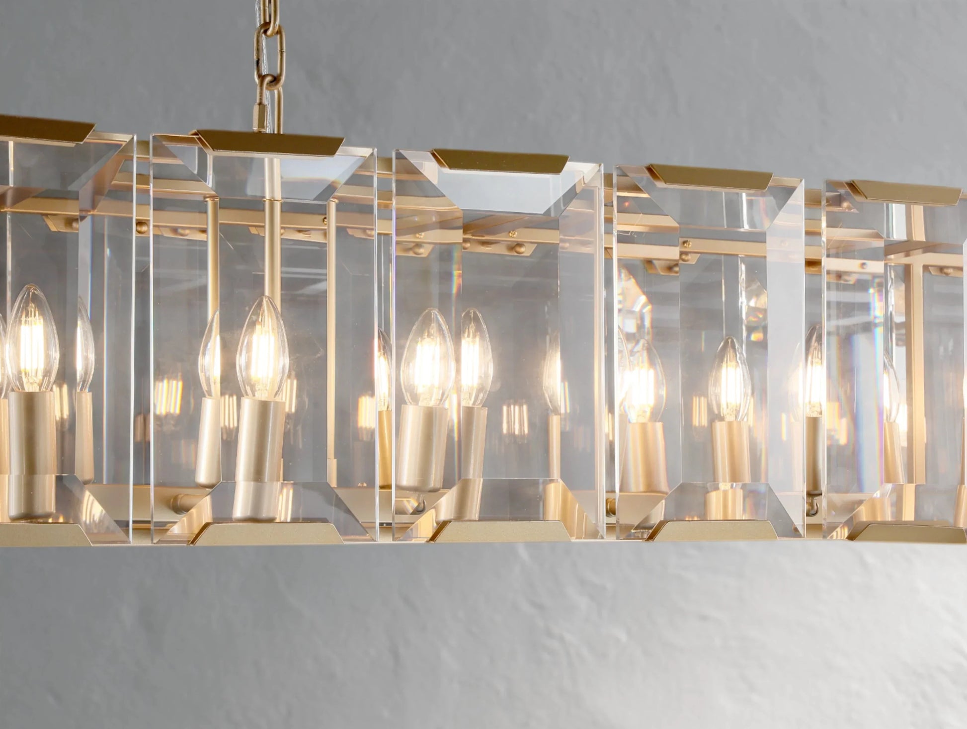 Valonne Crystal Rectangular Chandelier ARDENEL