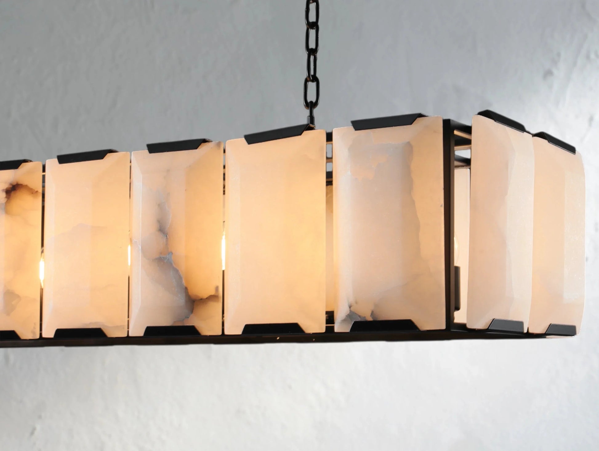 Valonne Calcite Rectangular Chandelier ARDENEL