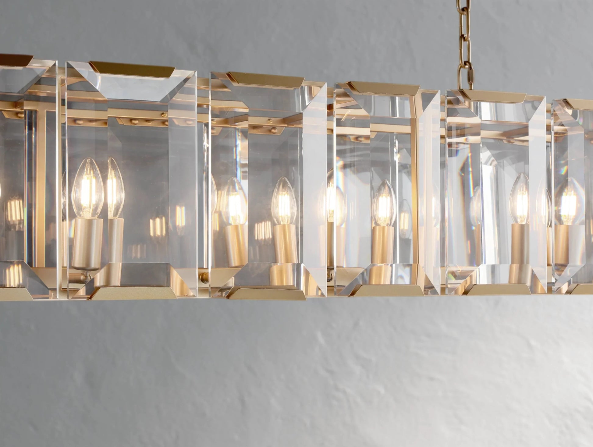 Valonne Crystal Rectangular Chandelier ARDENEL