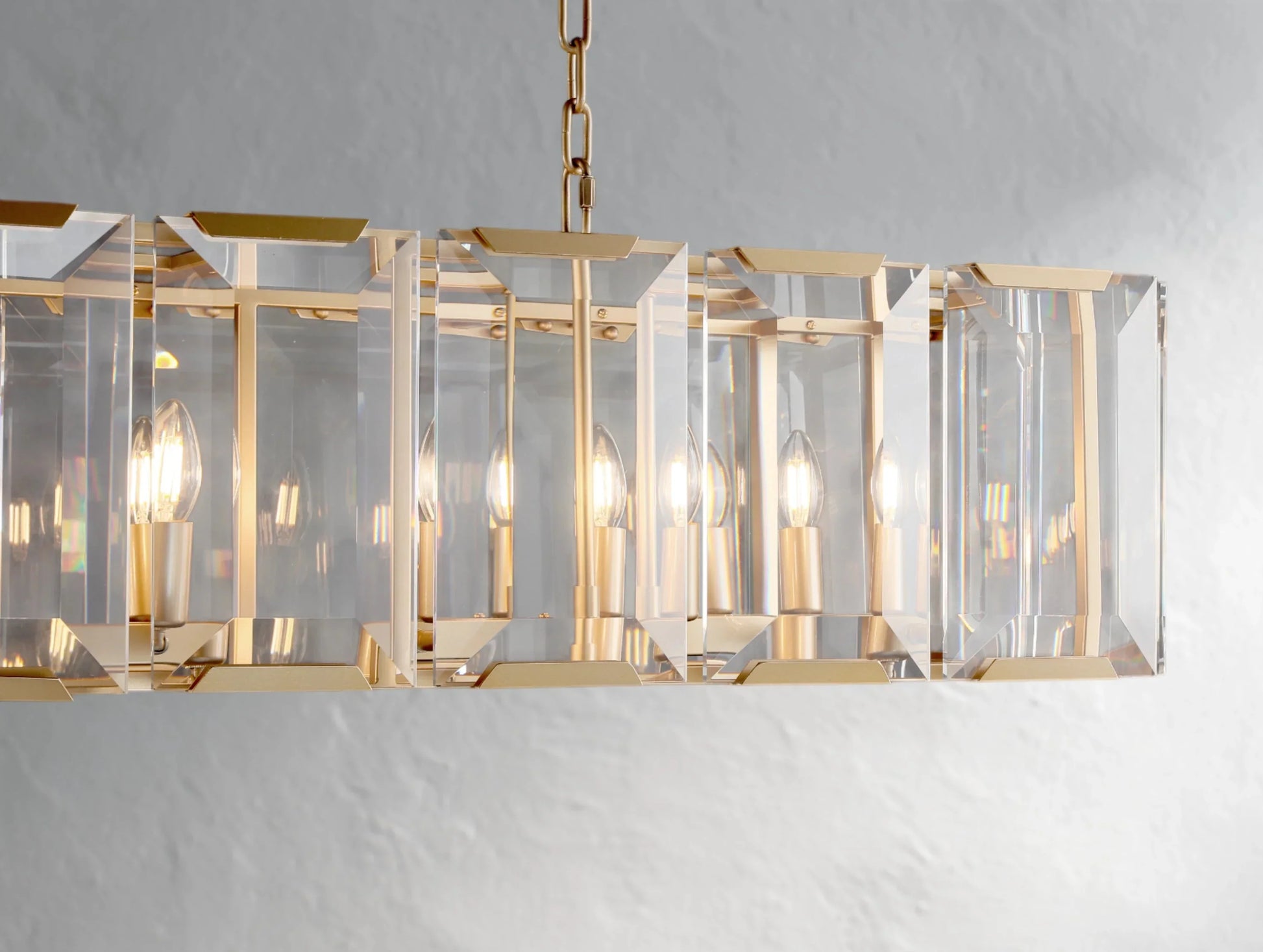 Valonne Crystal Rectangular Chandelier ARDENEL