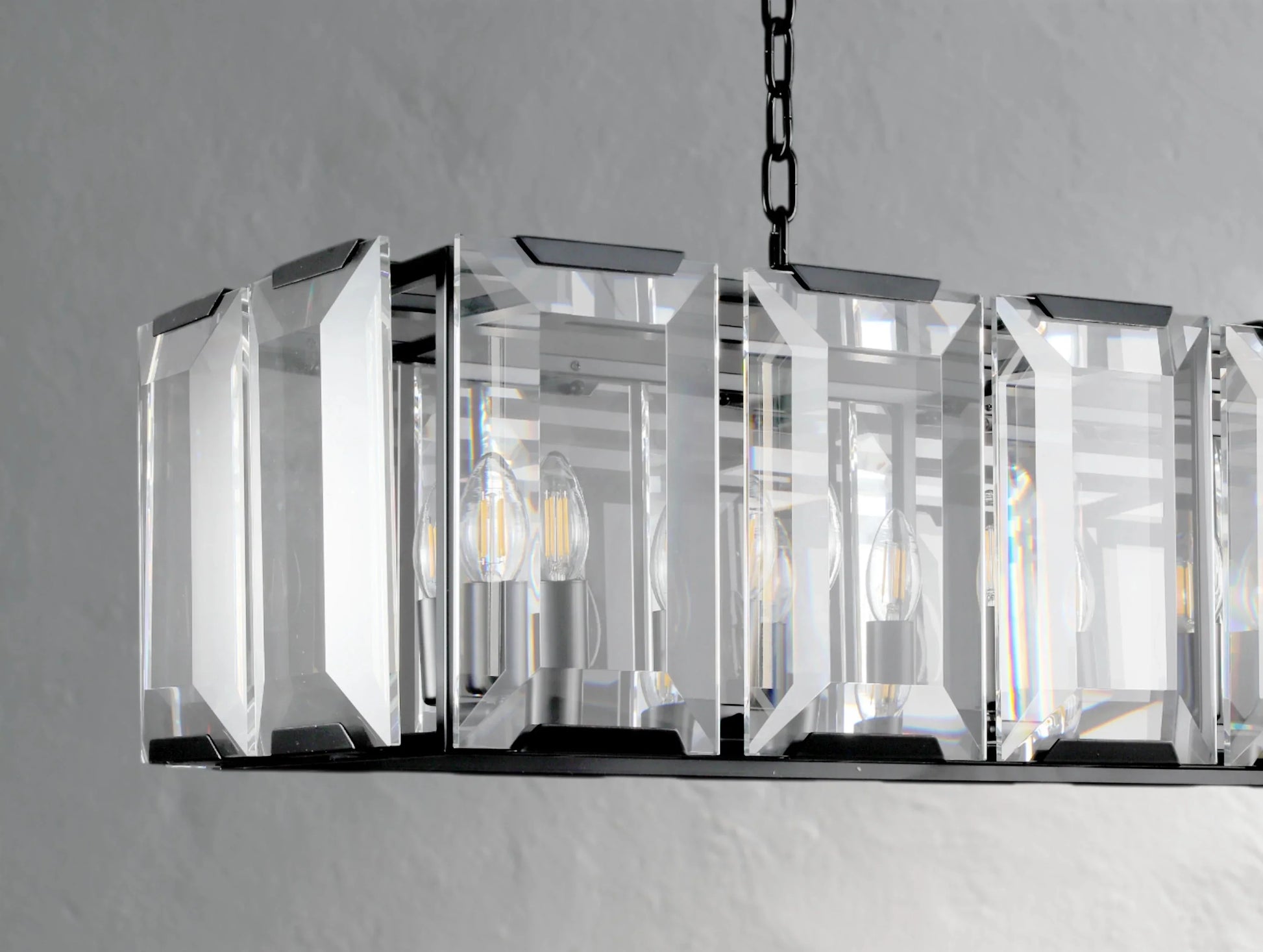 Valonne Crystal Rectangular Chandelier ARDENEL