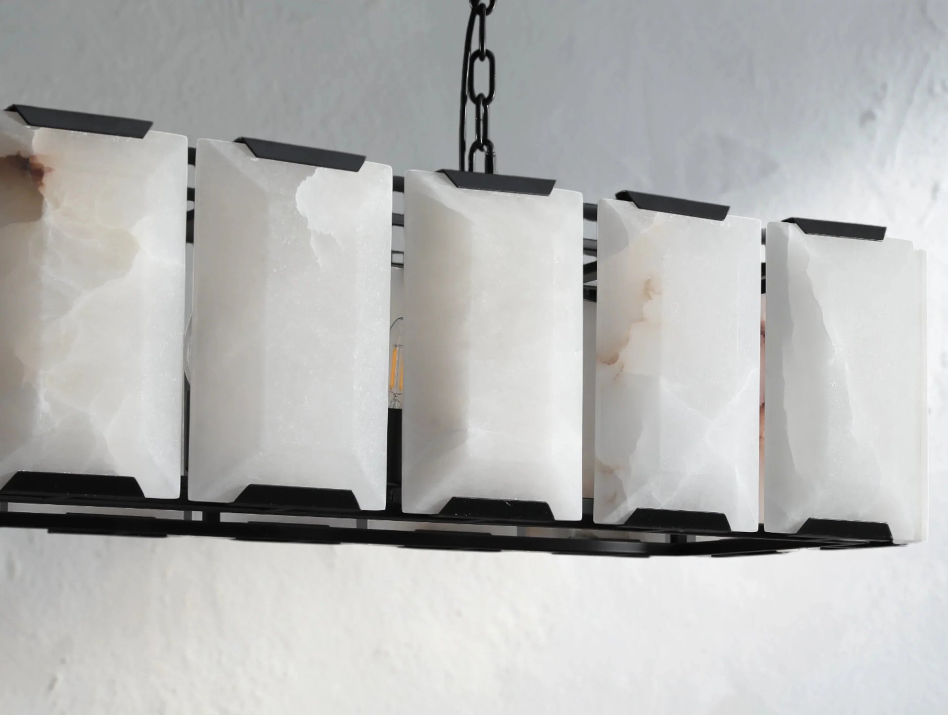 Valonne Calcite Rectangular Chandelier ARDENEL