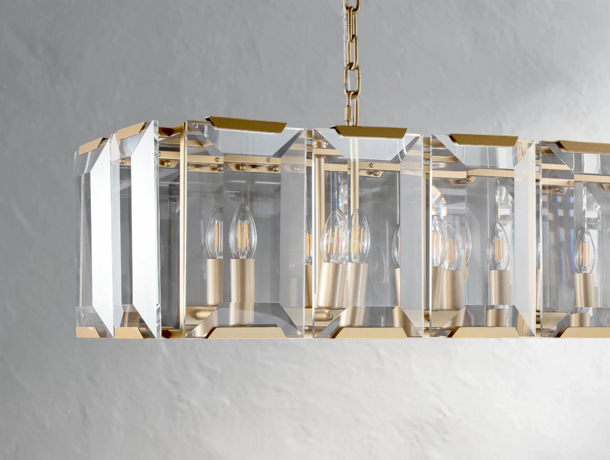 Valonne Crystal Rectangular Chandelier ARDENEL