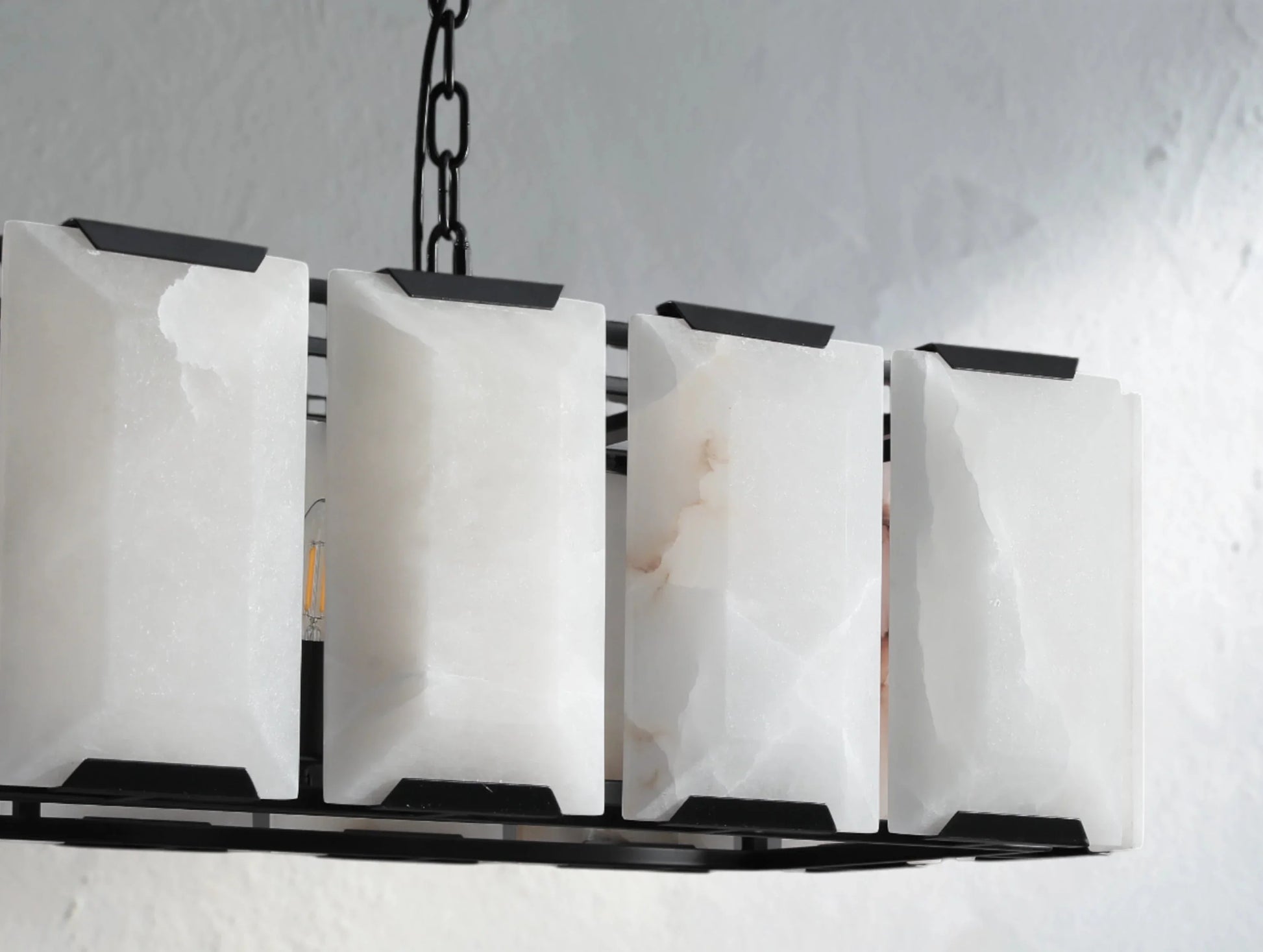 Valonne Calcite Rectangular Chandelier ARDENEL