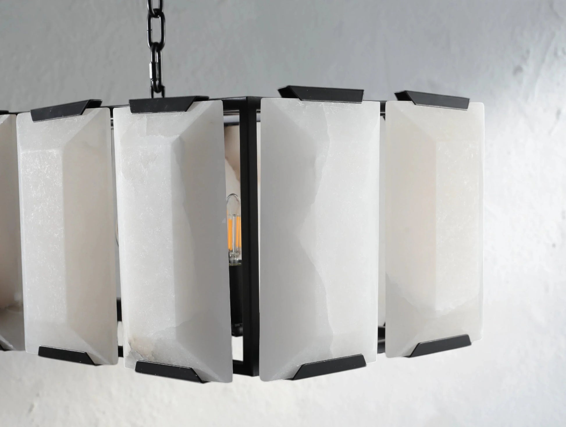 Valonne Calcite Rectangular Chandelier ARDENEL
