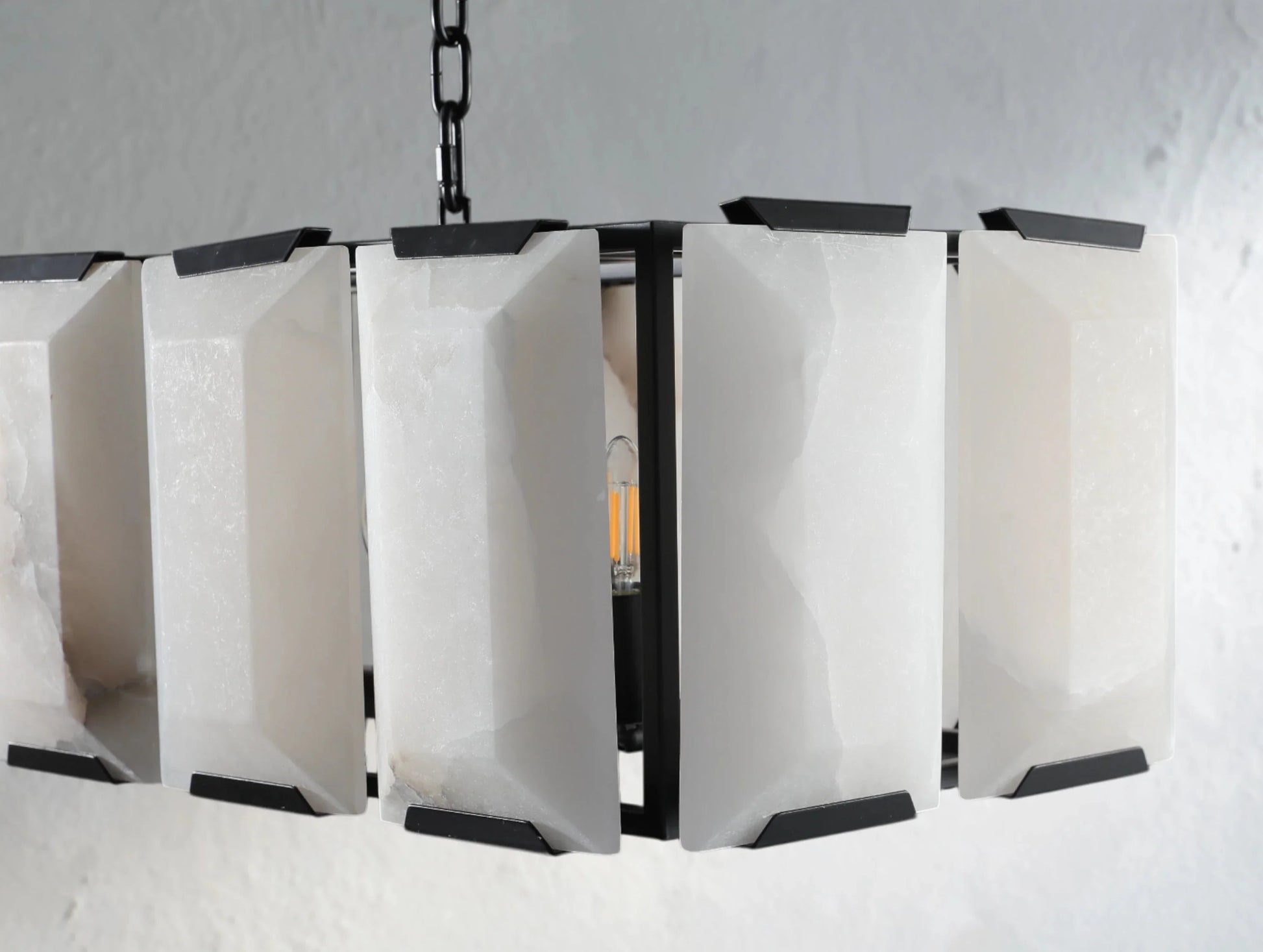 Valonne Calcite Rectangular Chandelier ARDENEL