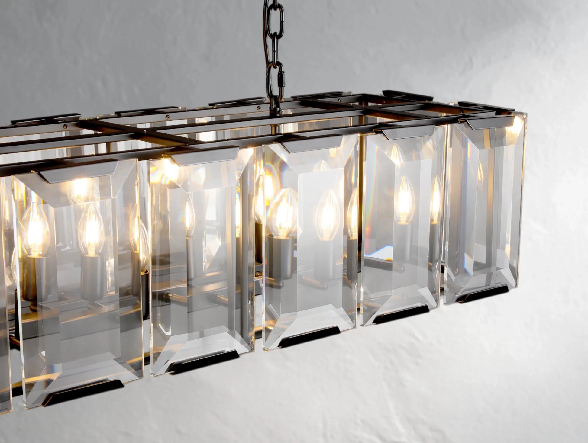 Valonne Crystal Rectangular Chandelier ARDENEL