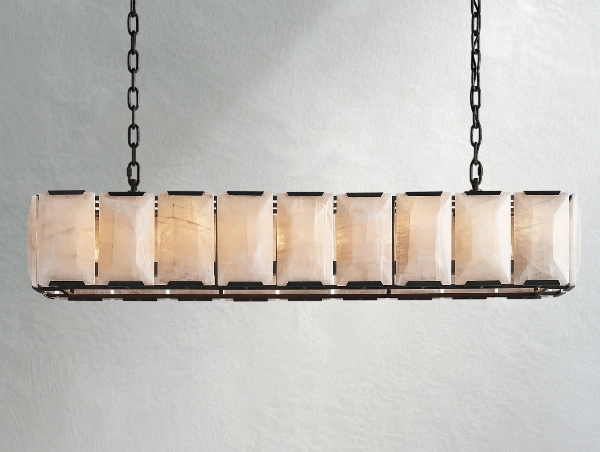 Valonne Calcite Rectangular Chandelier ARDENEL
