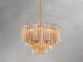 Adois Glass Tiered Round Chandelier - ARDENEL