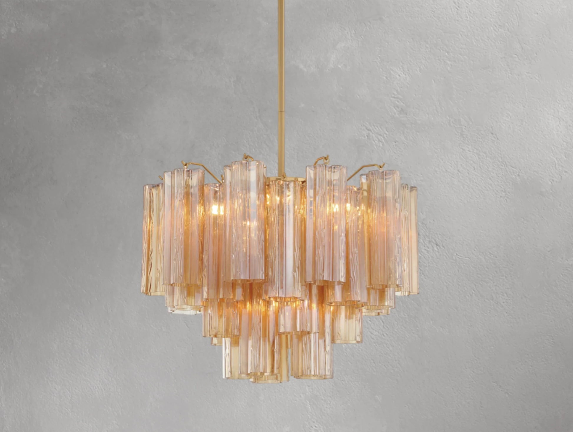 Adois Glass Tiered Round Chandelier - ARDENEL