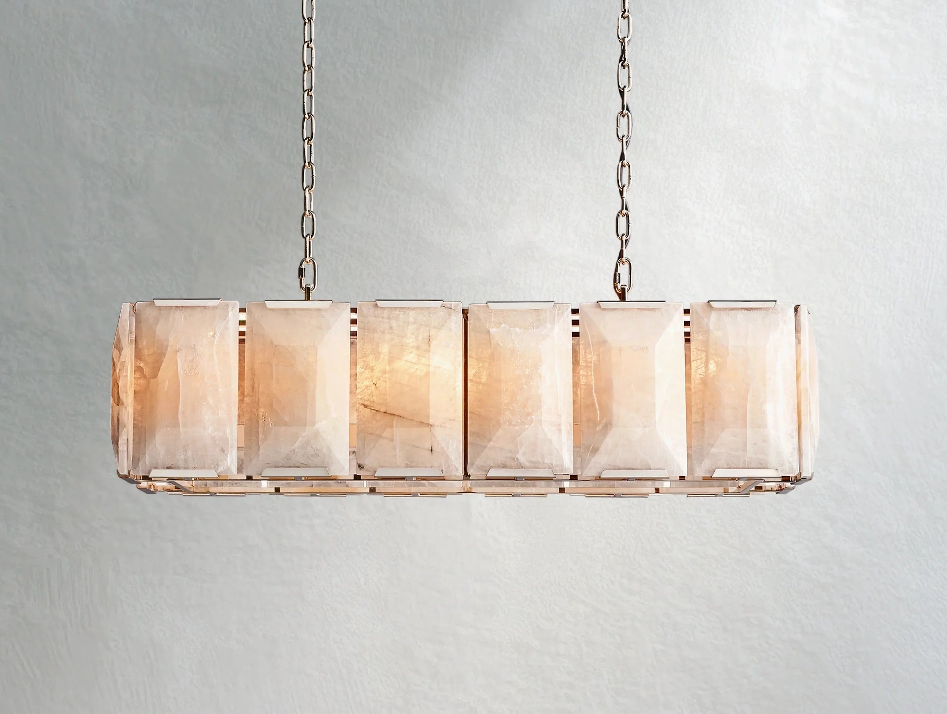 Valonne Calcite Rectangular Chandelier ARDENEL