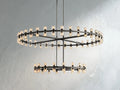 Gearra LED Round Two-Tier Chandelier ARDENEL