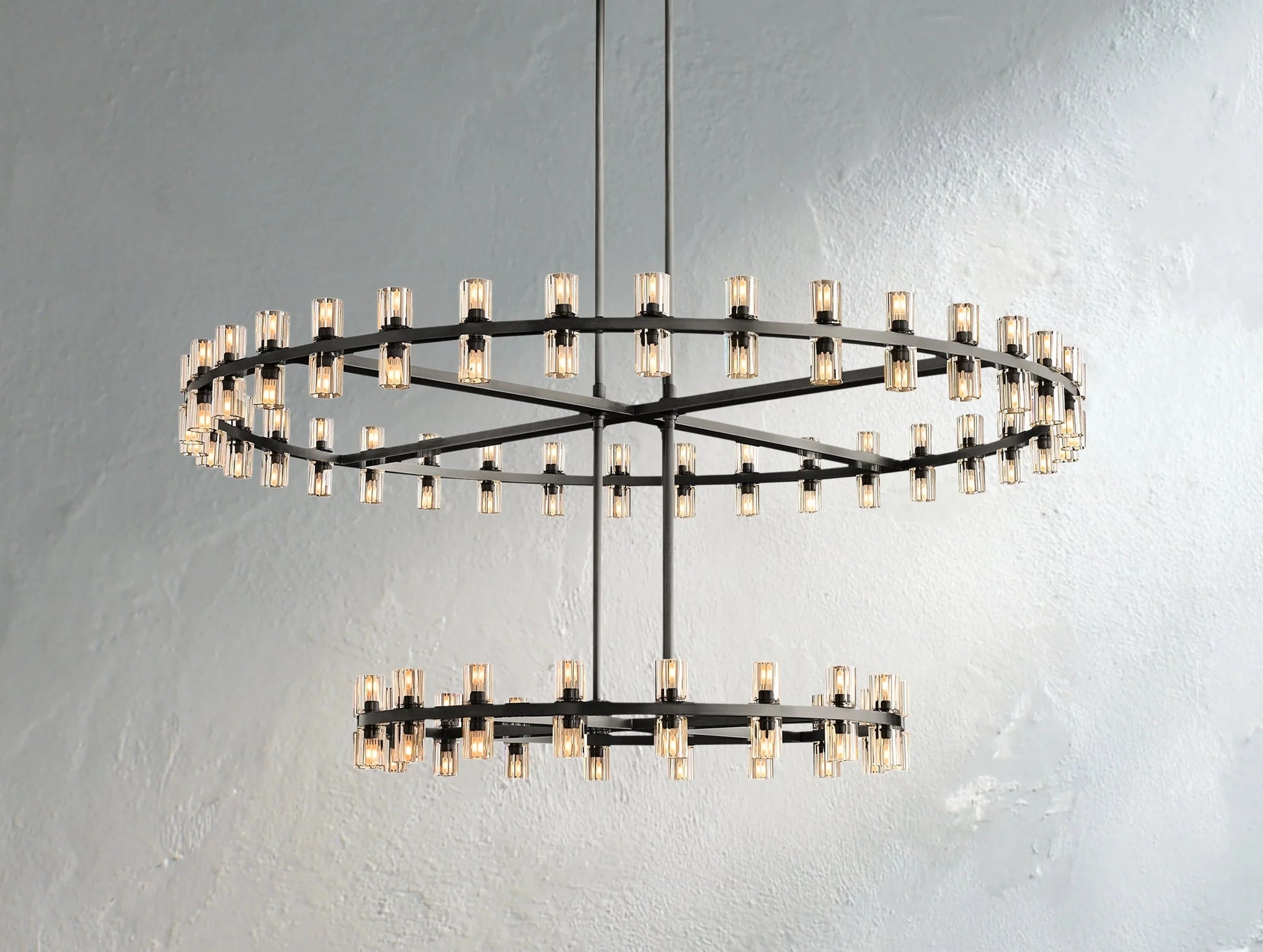 Gearra LED Round Two-Tier Chandelier ARDENEL