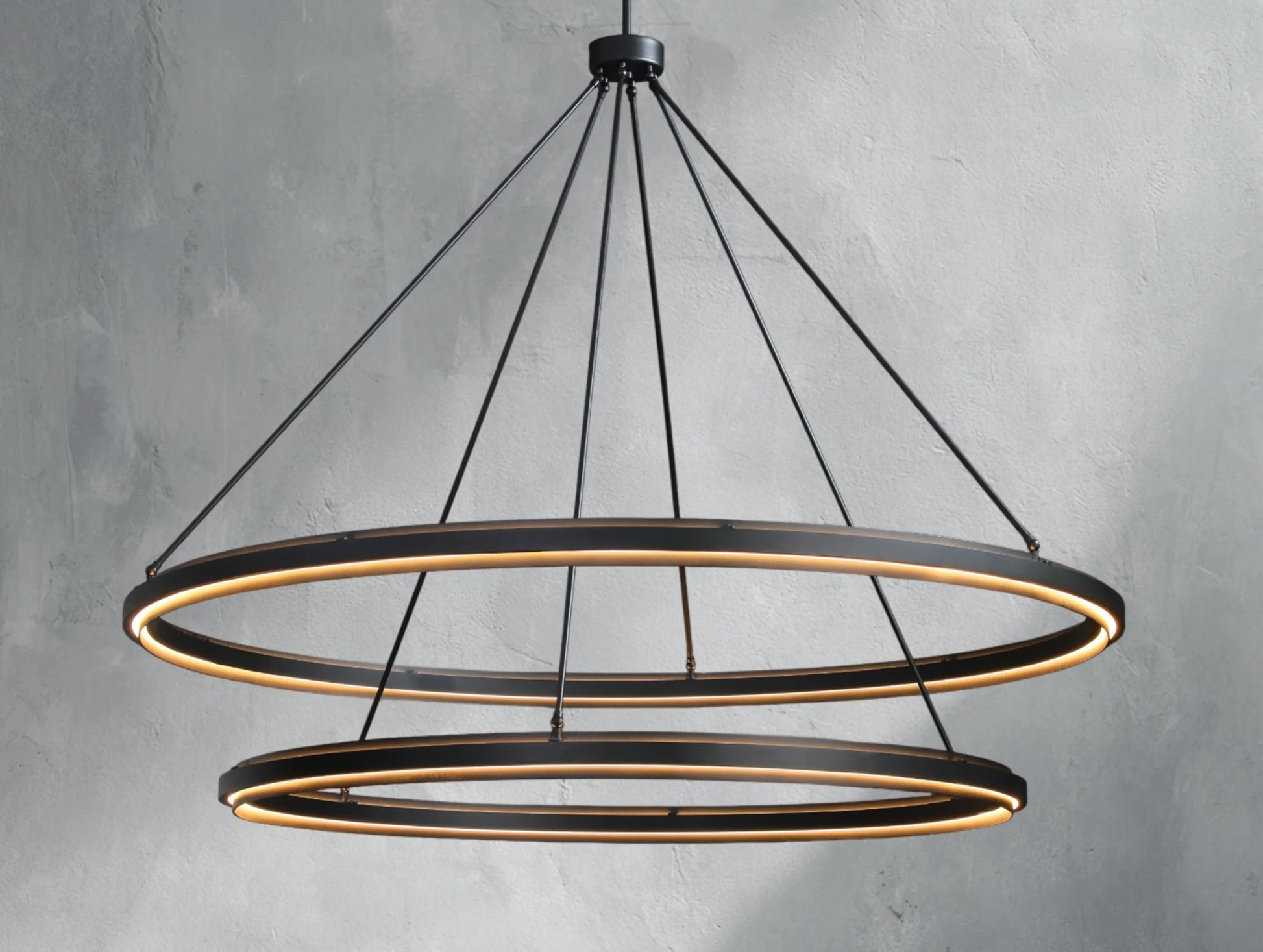 Pelta Two-Tier Round Chandelier - ARDENEL