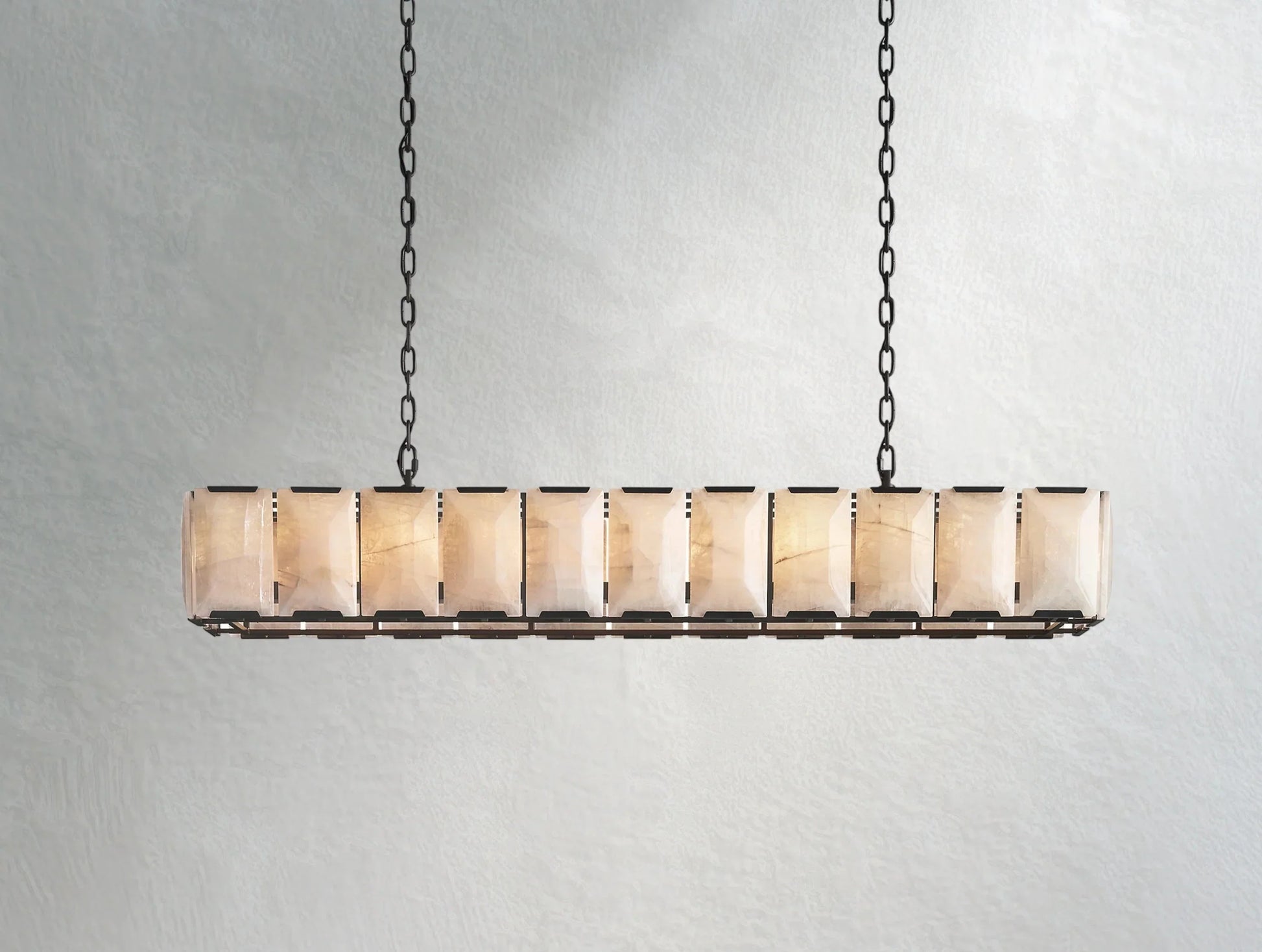Valonne Calcite Rectangular Chandelier ARDENEL