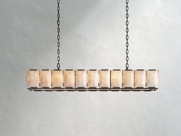 Valonne Calcite Rectangular Chandelier ARDENEL