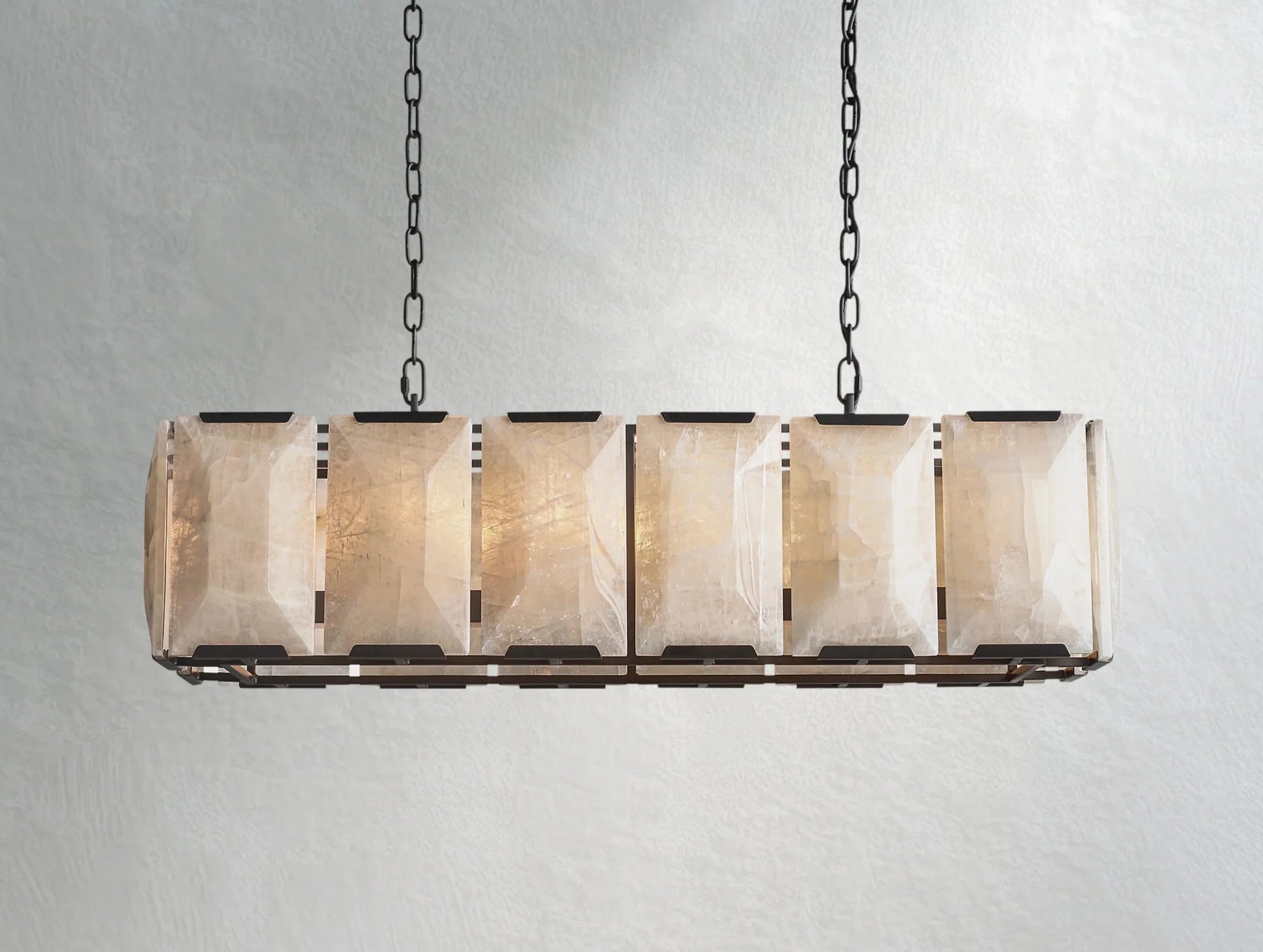 Valonne Calcite Rectangular Chandelier ARDENEL