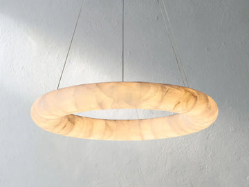 Hamary Round Alabaster Chandelier ARDENEL