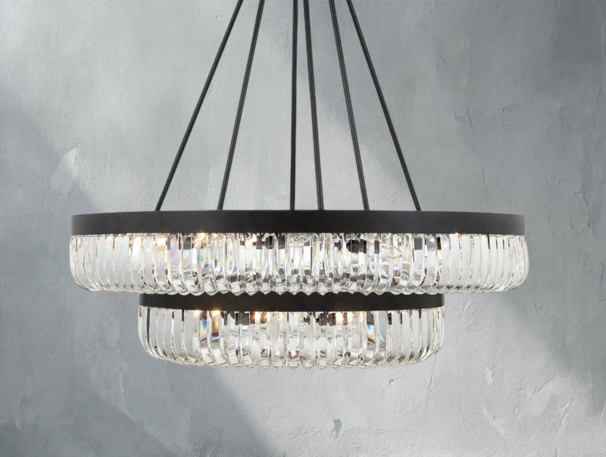 Schlery Two-Tier Round Chandelier ARDENEL