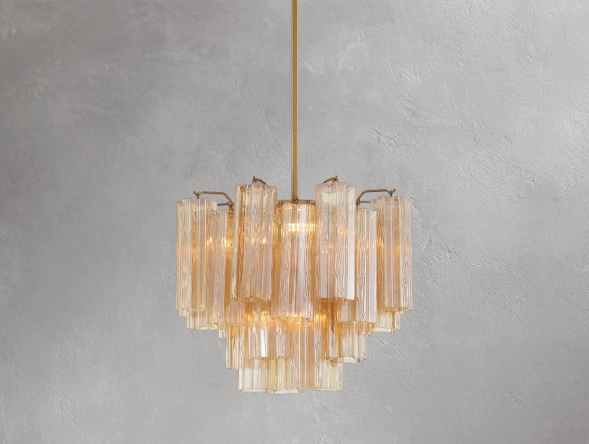 Adois Glass Tiered Round Chandelier - ARDENEL