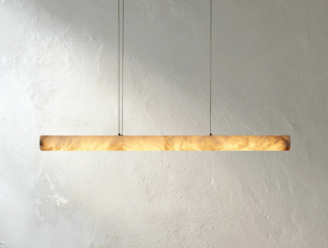Hamary Chiseled Linear Alabaster Chandelier ARDENEL