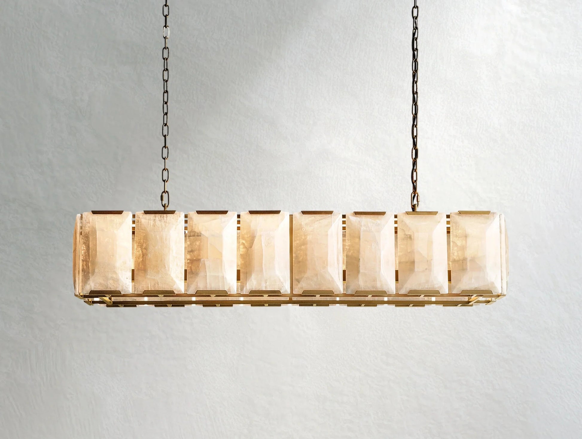 Valonne Calcite Rectangular Chandelier ARDENEL