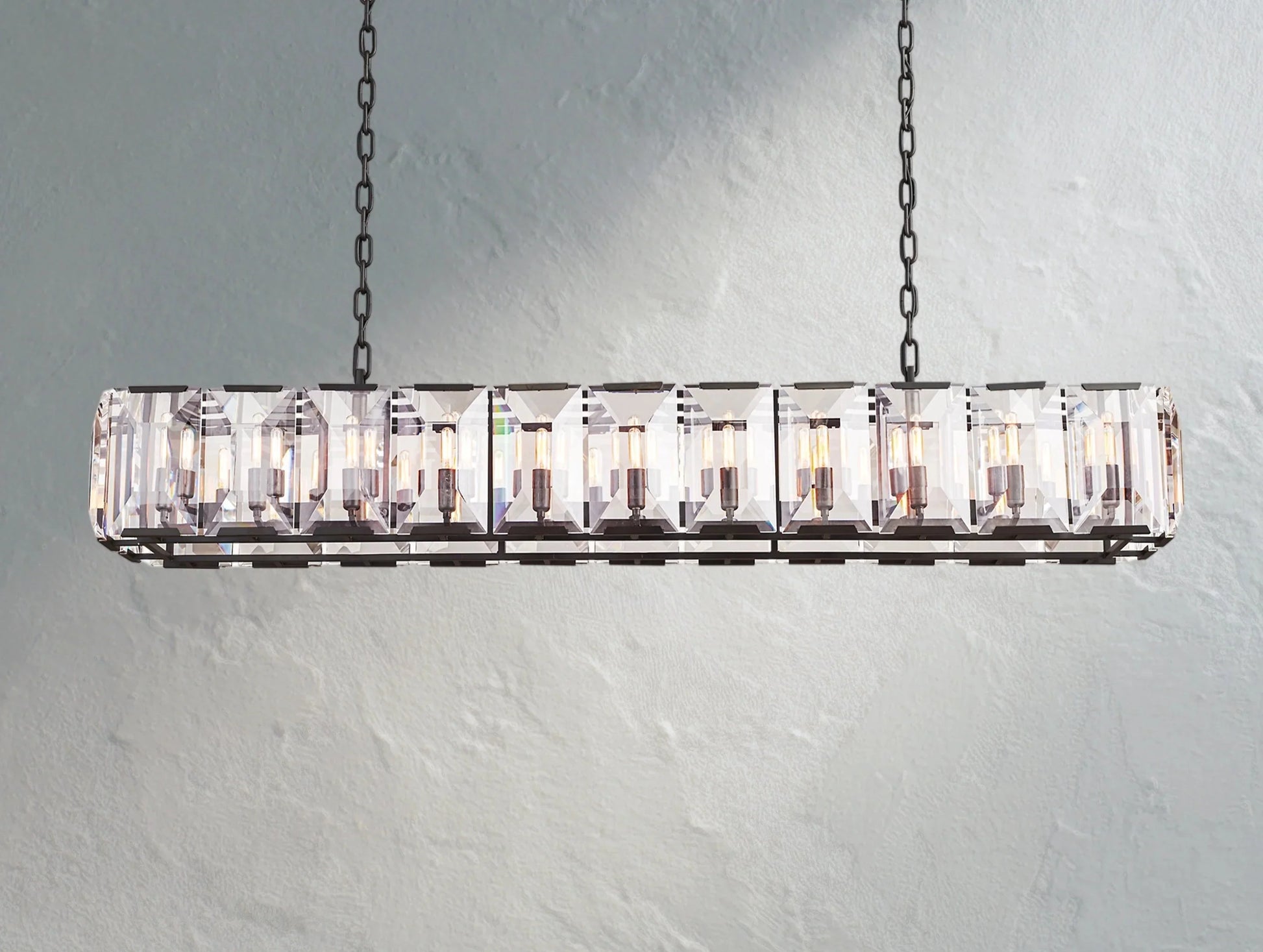 Valonne Crystal Rectangular Chandelier ARDENEL