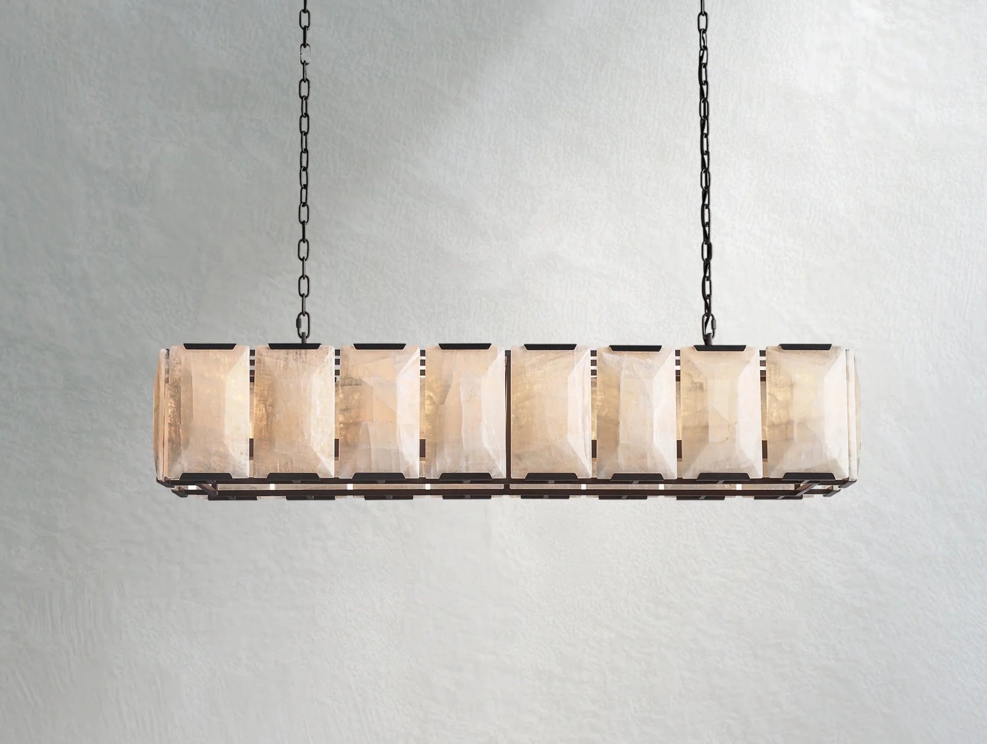 Valonne Calcite Rectangular Chandelier ARDENEL