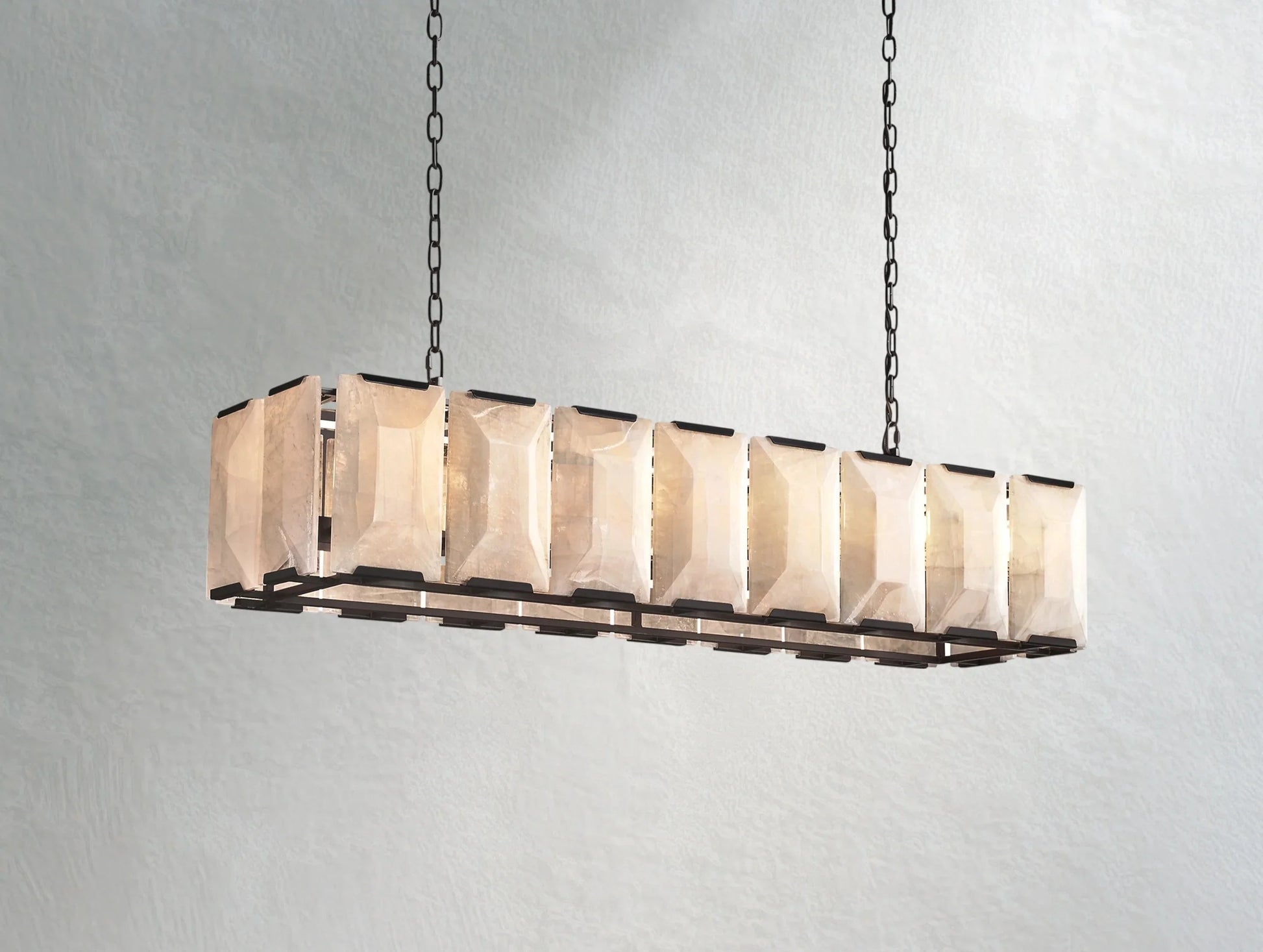 Valonne Calcite Rectangular Chandelier ARDENEL