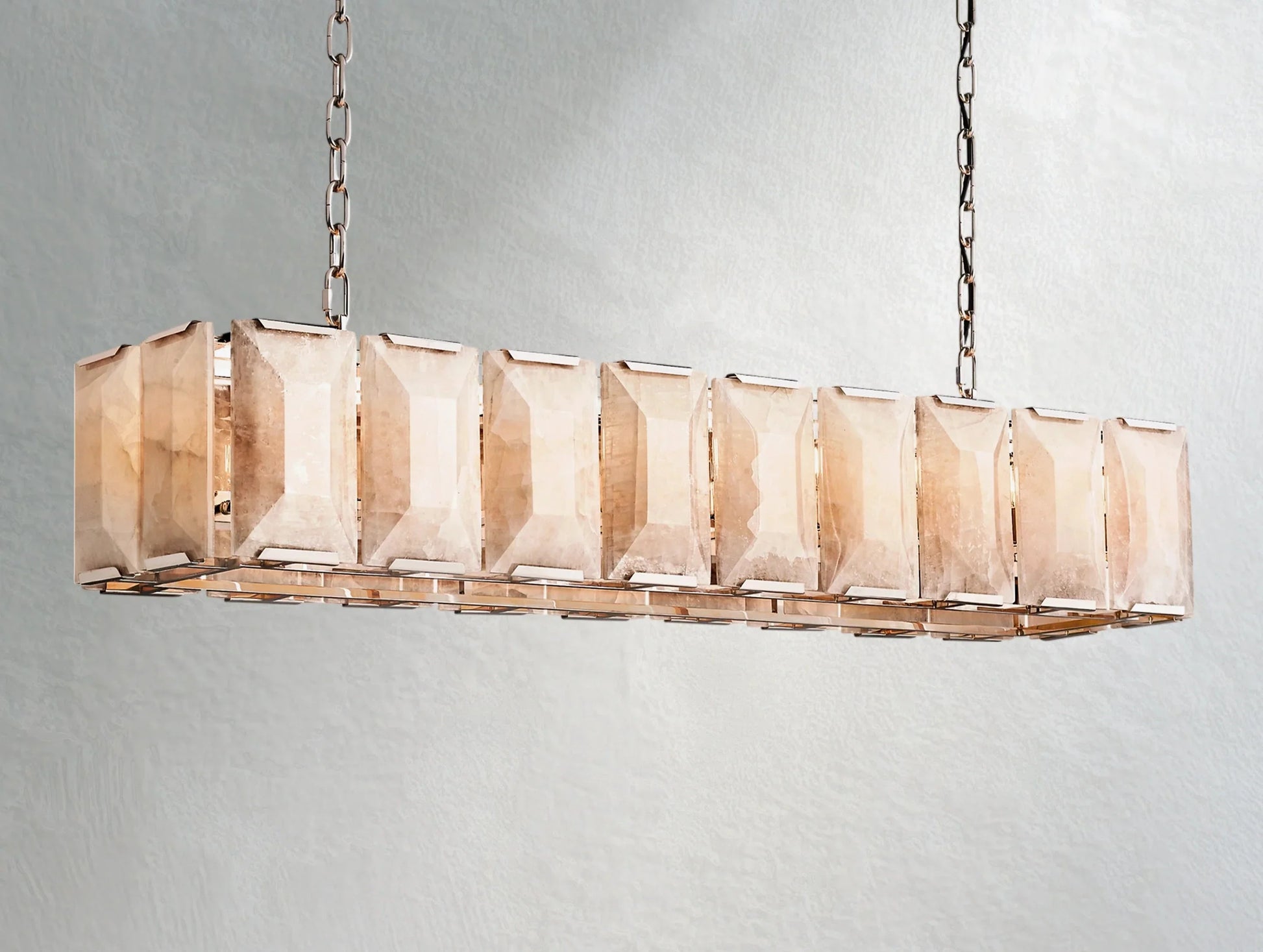 Valonne Calcite Rectangular Chandelier ARDENEL