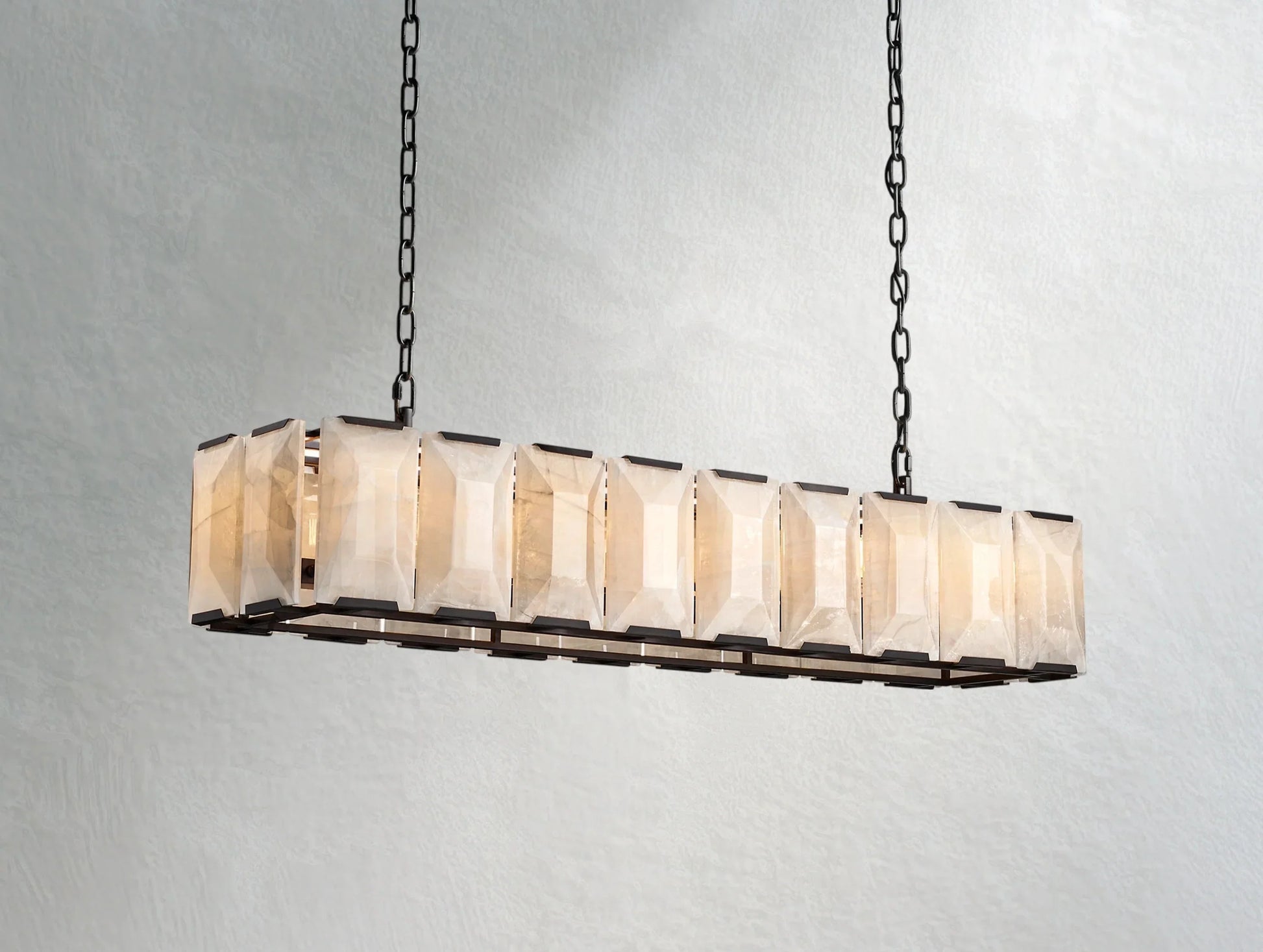 Valonne Calcite Rectangular Chandelier ARDENEL