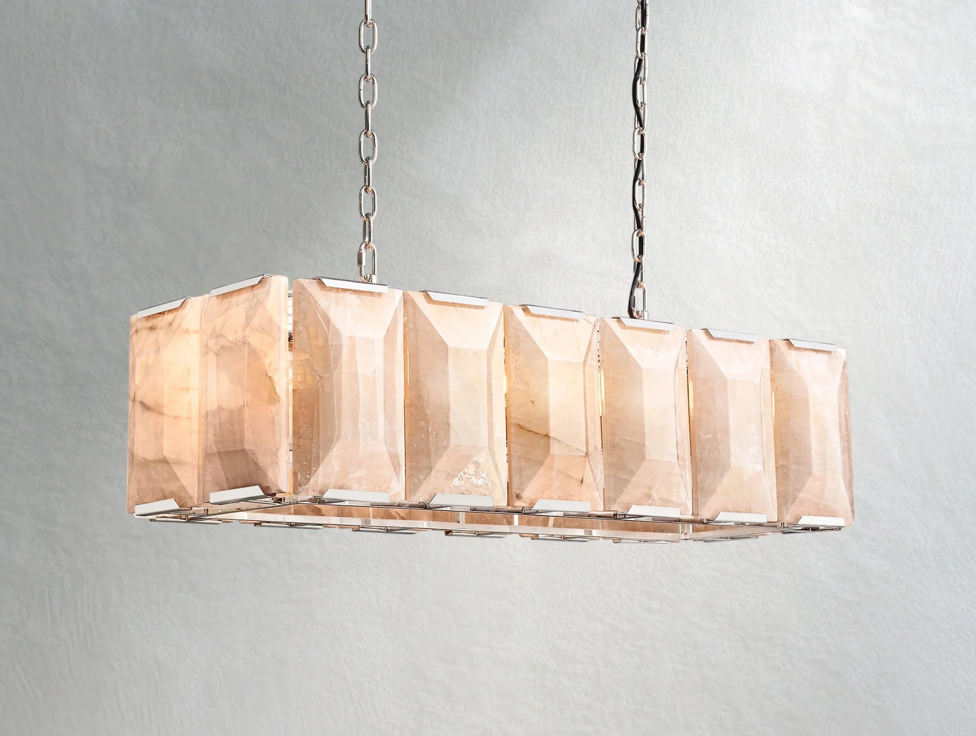 Valonne Calcite Rectangular Chandelier ARDENEL