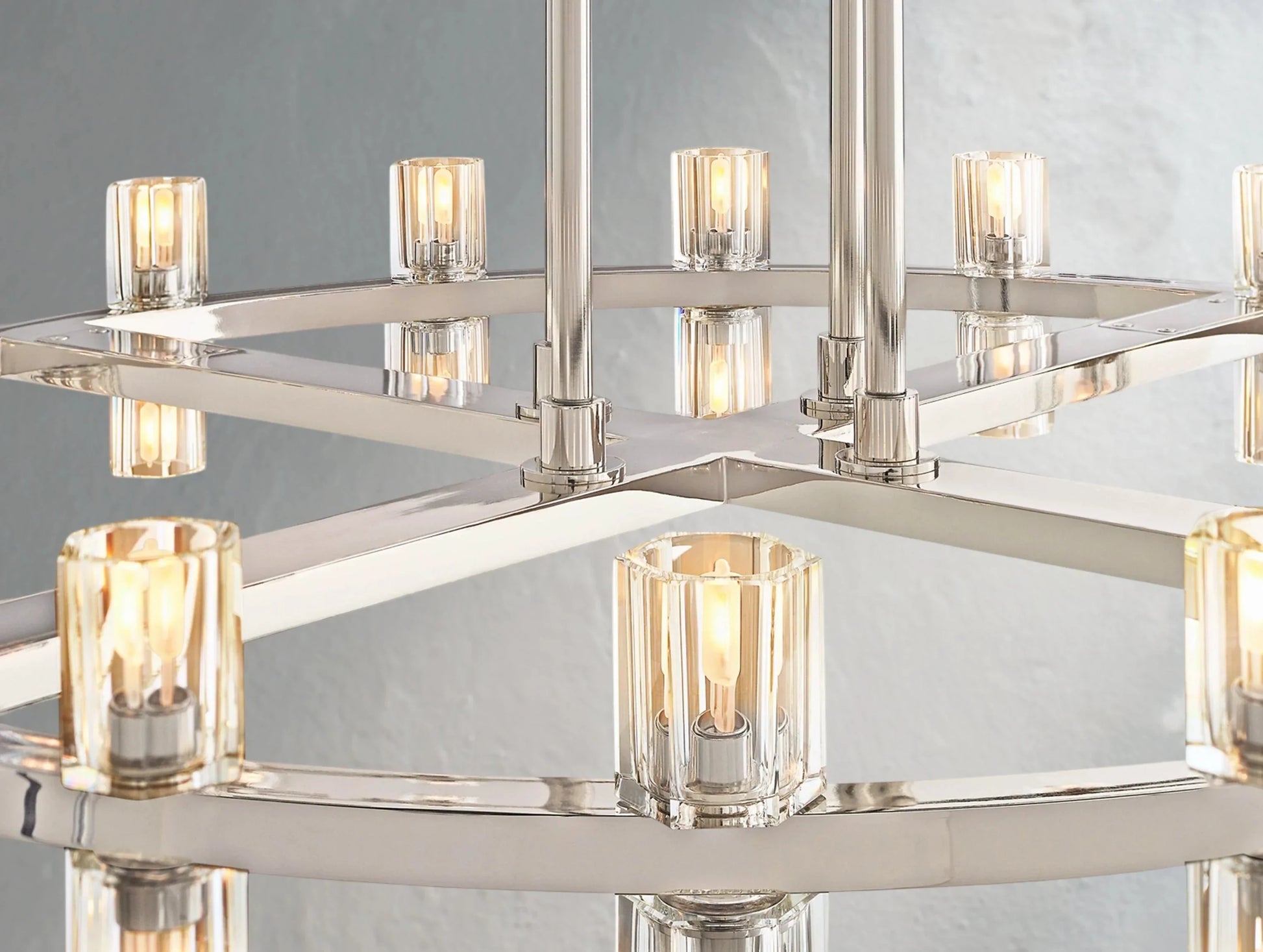 Gearra LED Round Two-Tier Chandelier ARDENEL