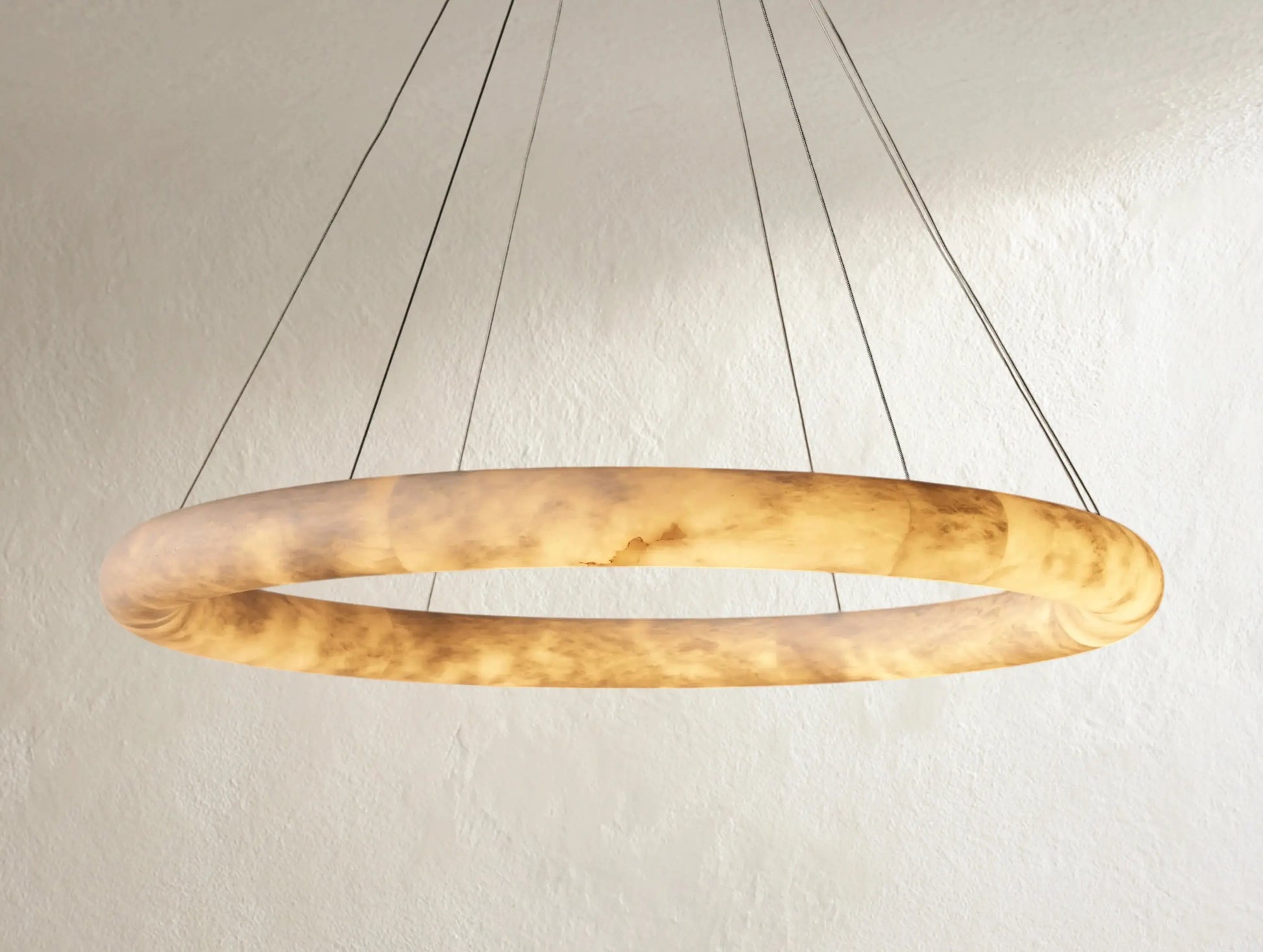 Hamary Round Alabaster Chandelier ARDENEL