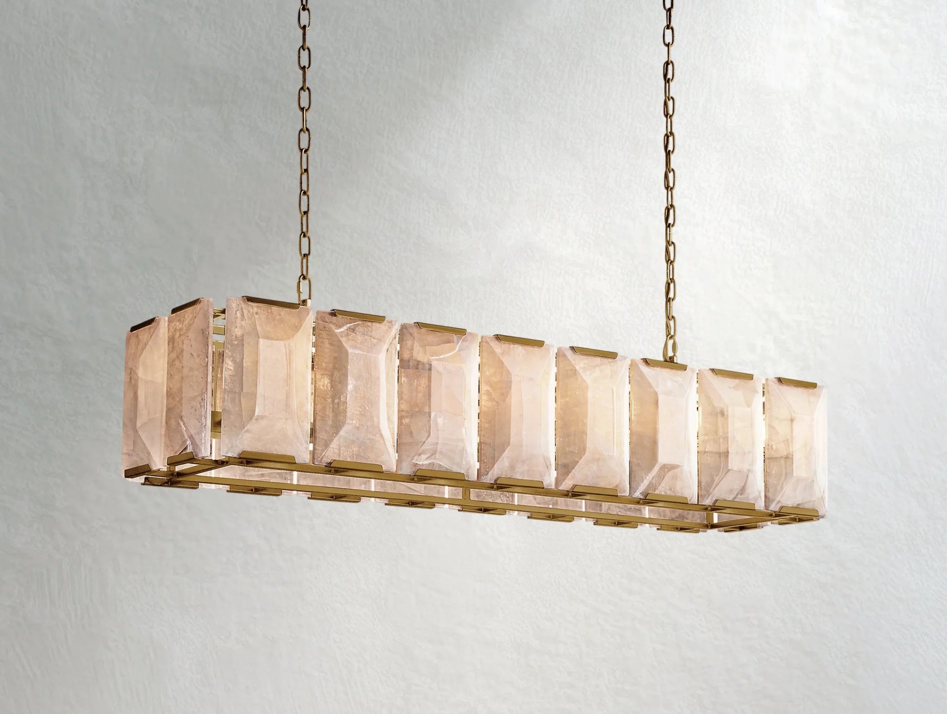 Valonne Calcite Rectangular Chandelier ARDENEL