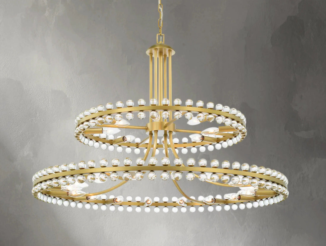 Karachi Two-Tier Round Chandelier ARDENEL