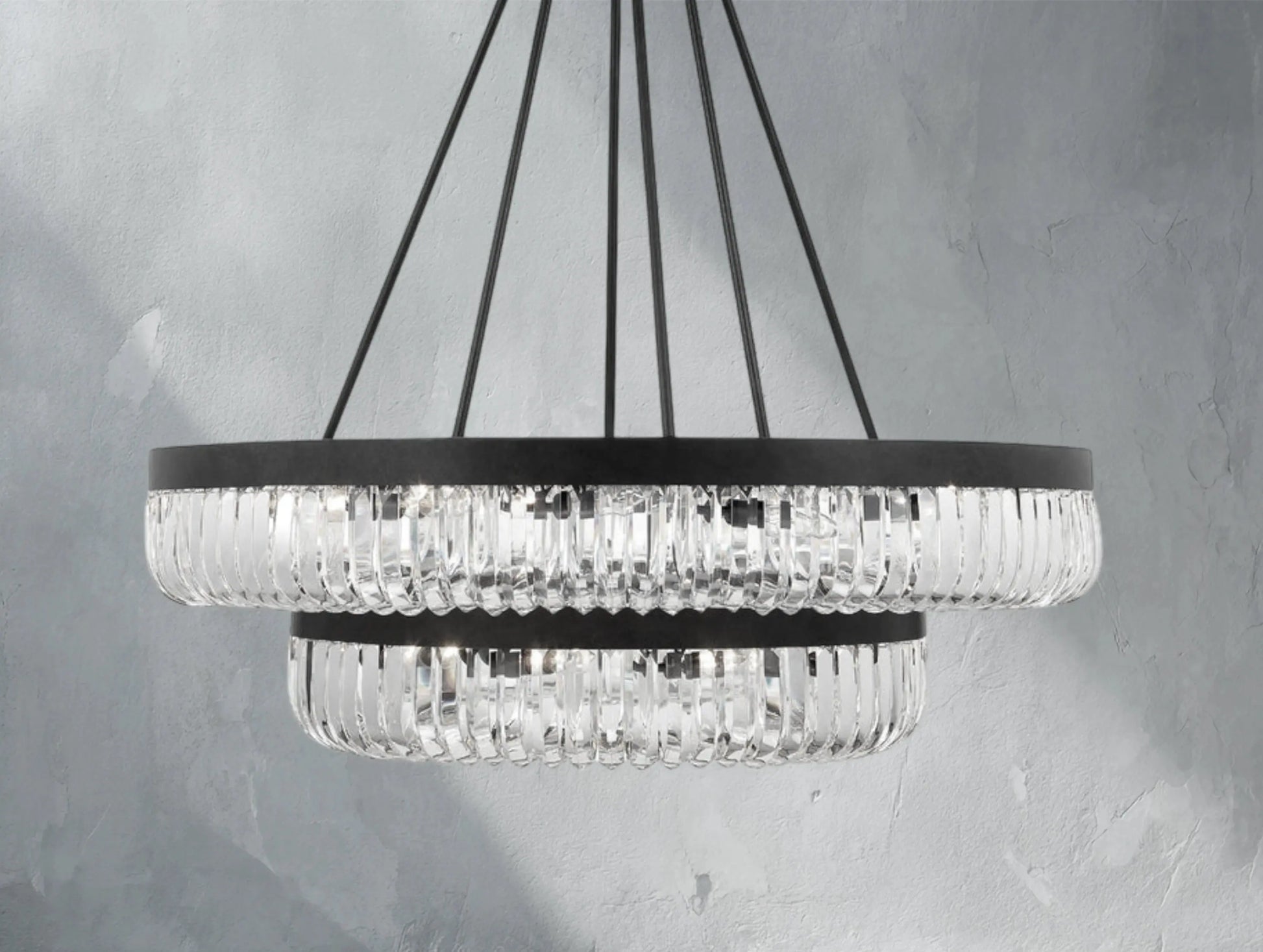 Schlery Two-Tier Round Chandelier ARDENEL