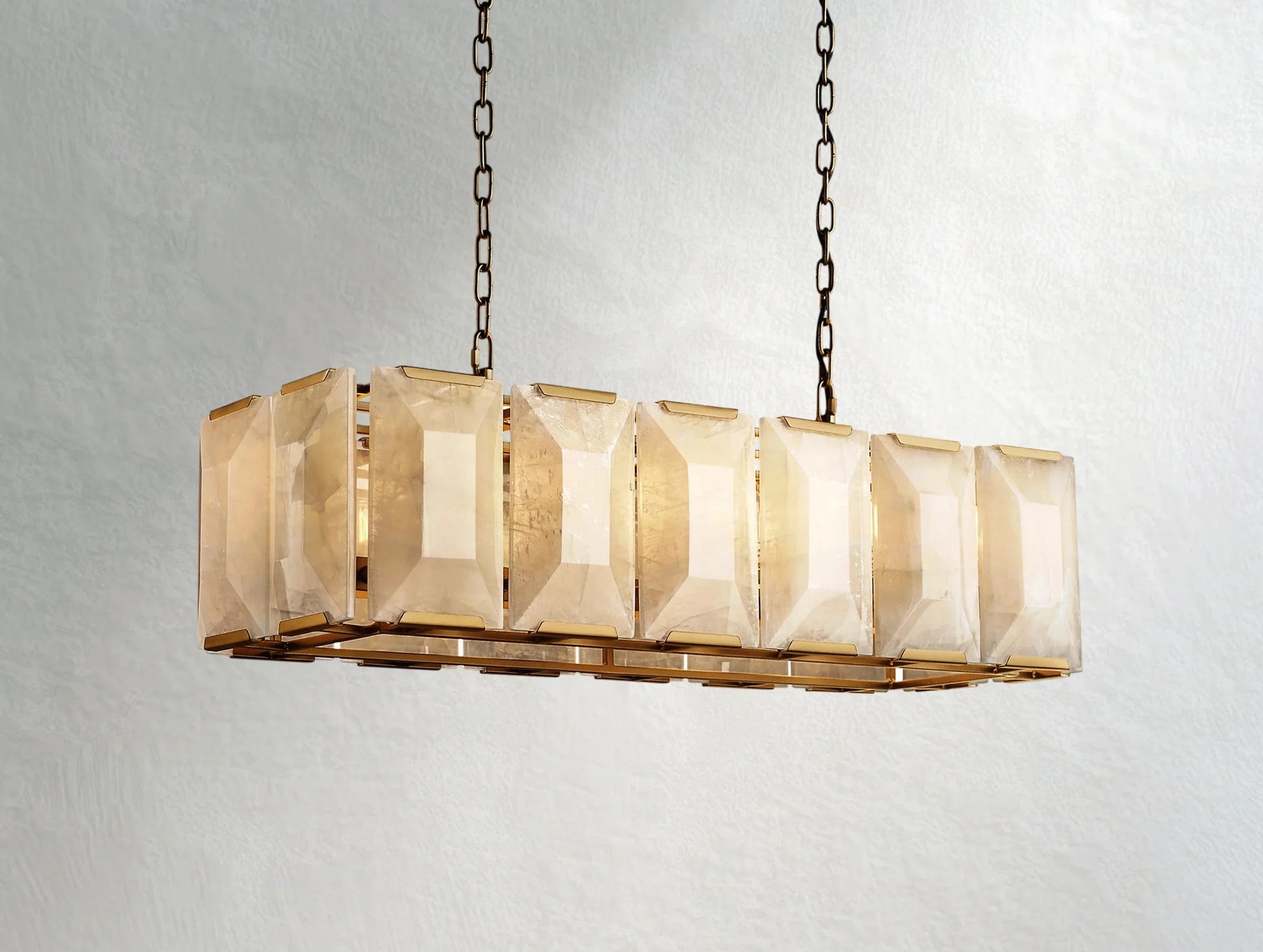 Valonne Calcite Rectangular Chandelier ARDENEL