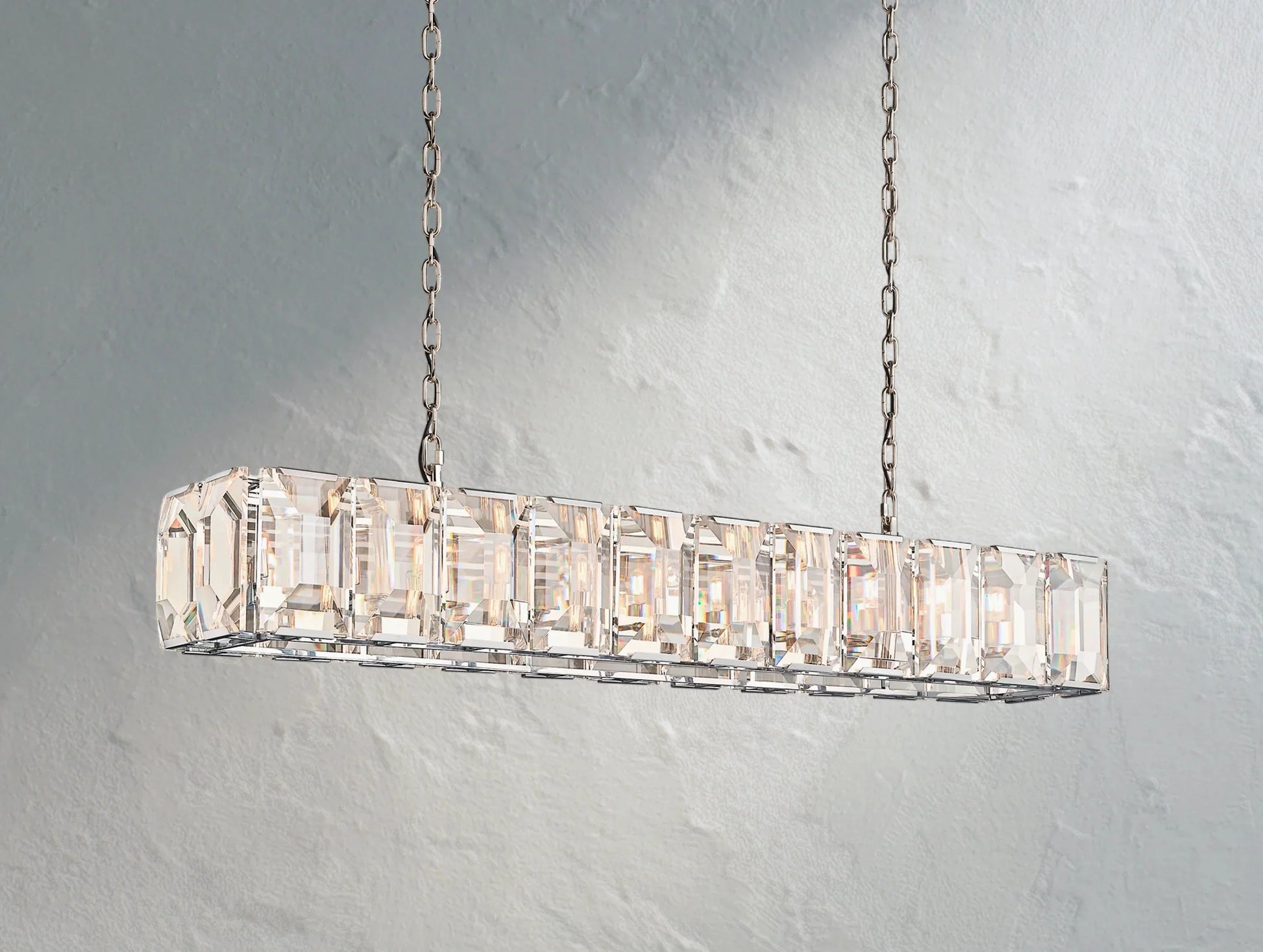 Valonne Crystal Rectangular Chandelier ARDENEL