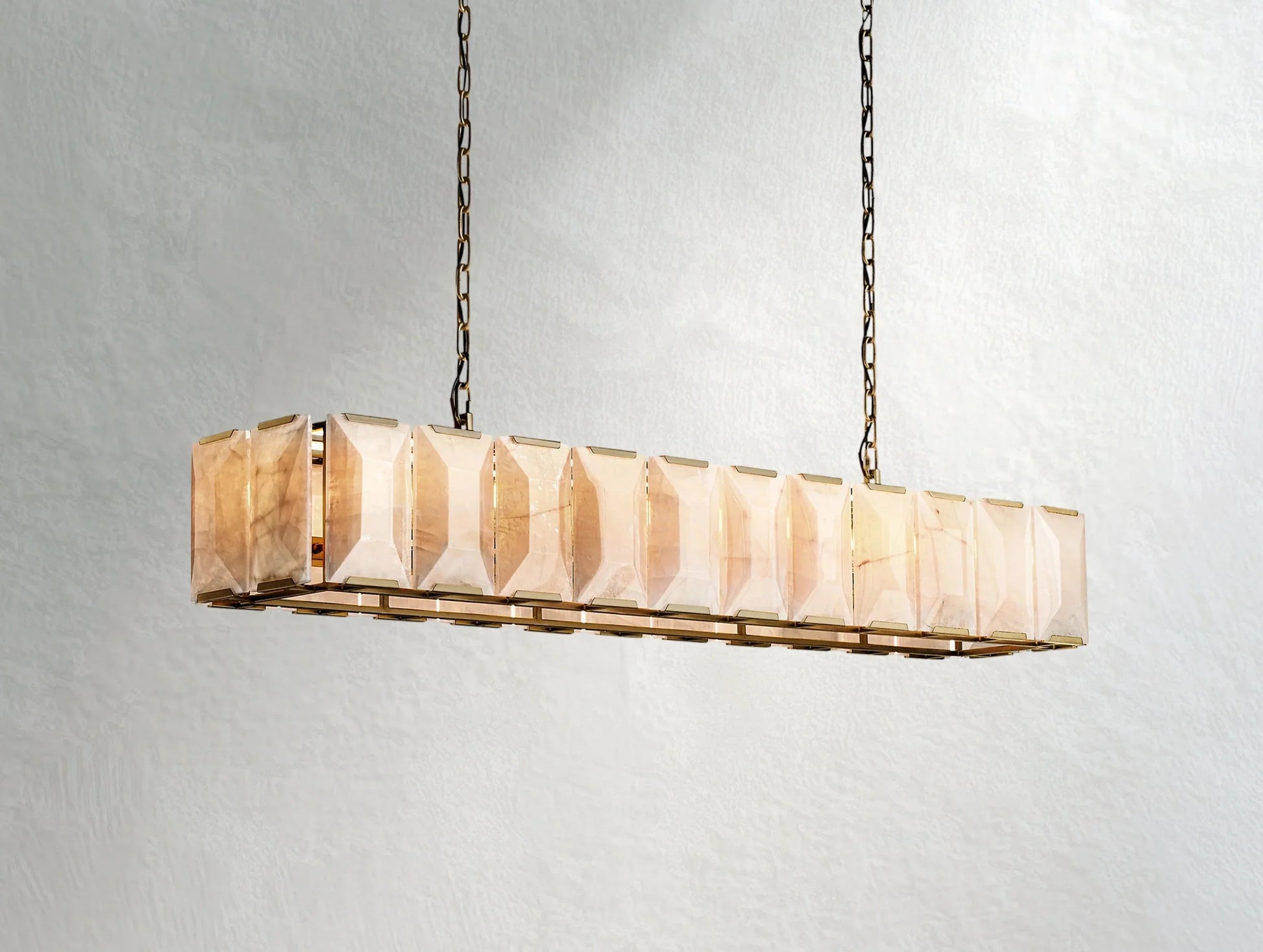 Valonne Calcite Rectangular Chandelier ARDENEL